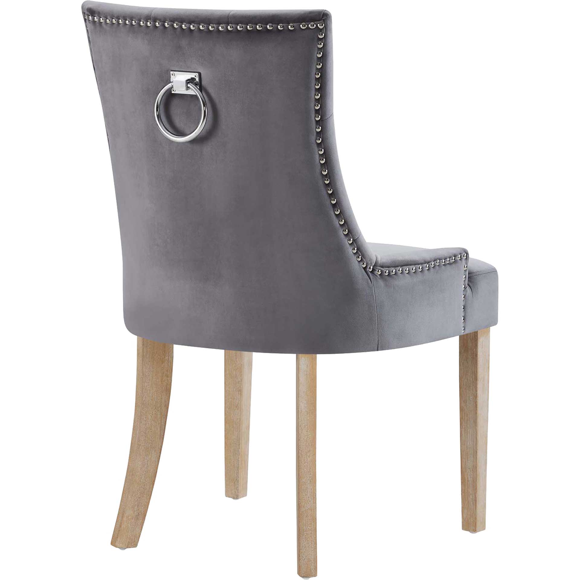 Preston Velvet Dining Chair Gray