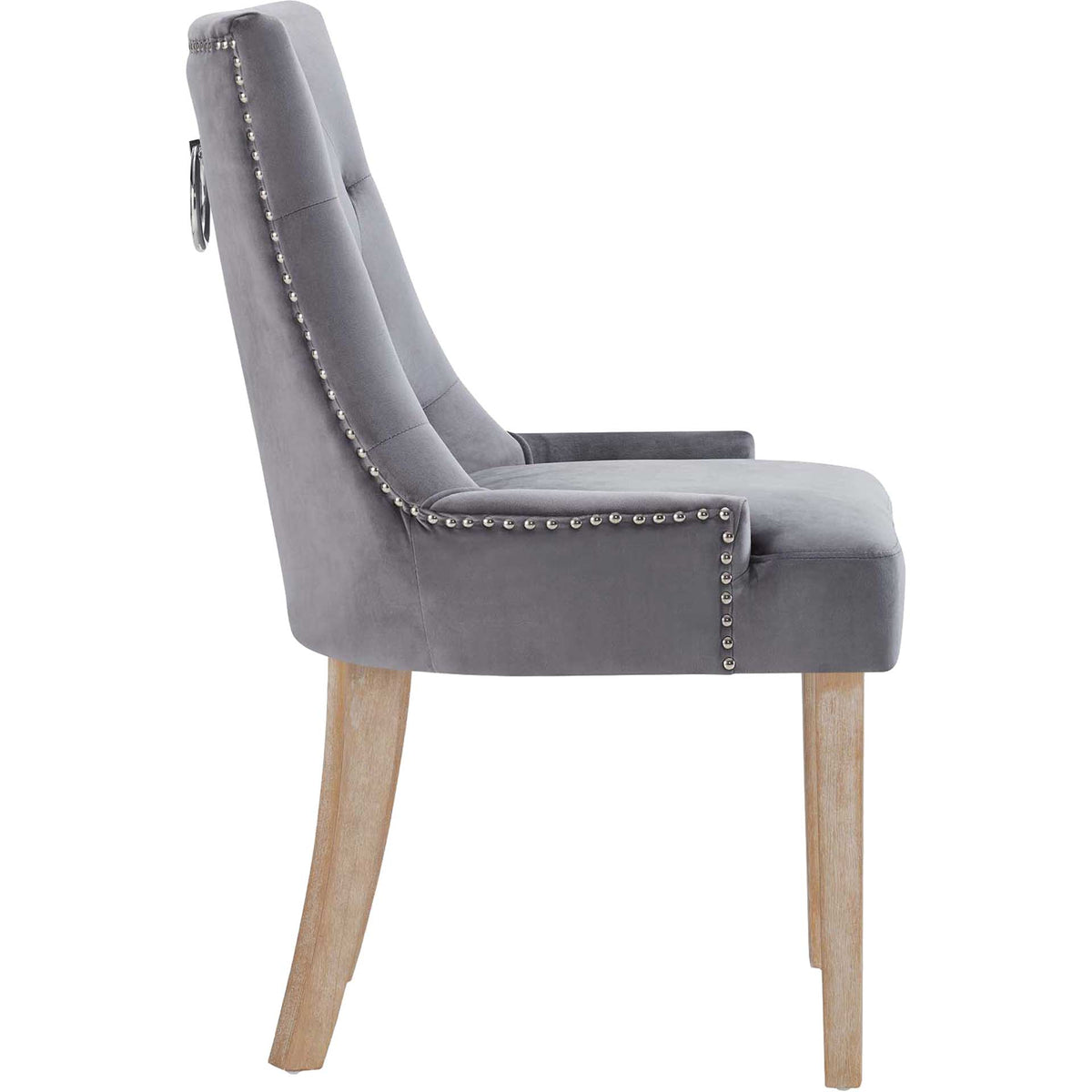 Preston Velvet Dining Chair Gray