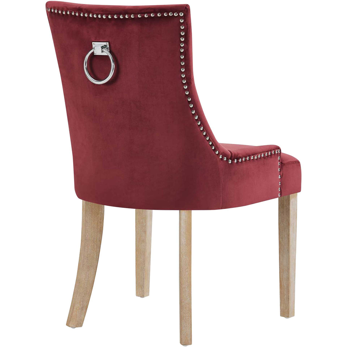 Preston Velvet Dining Chair Maroon