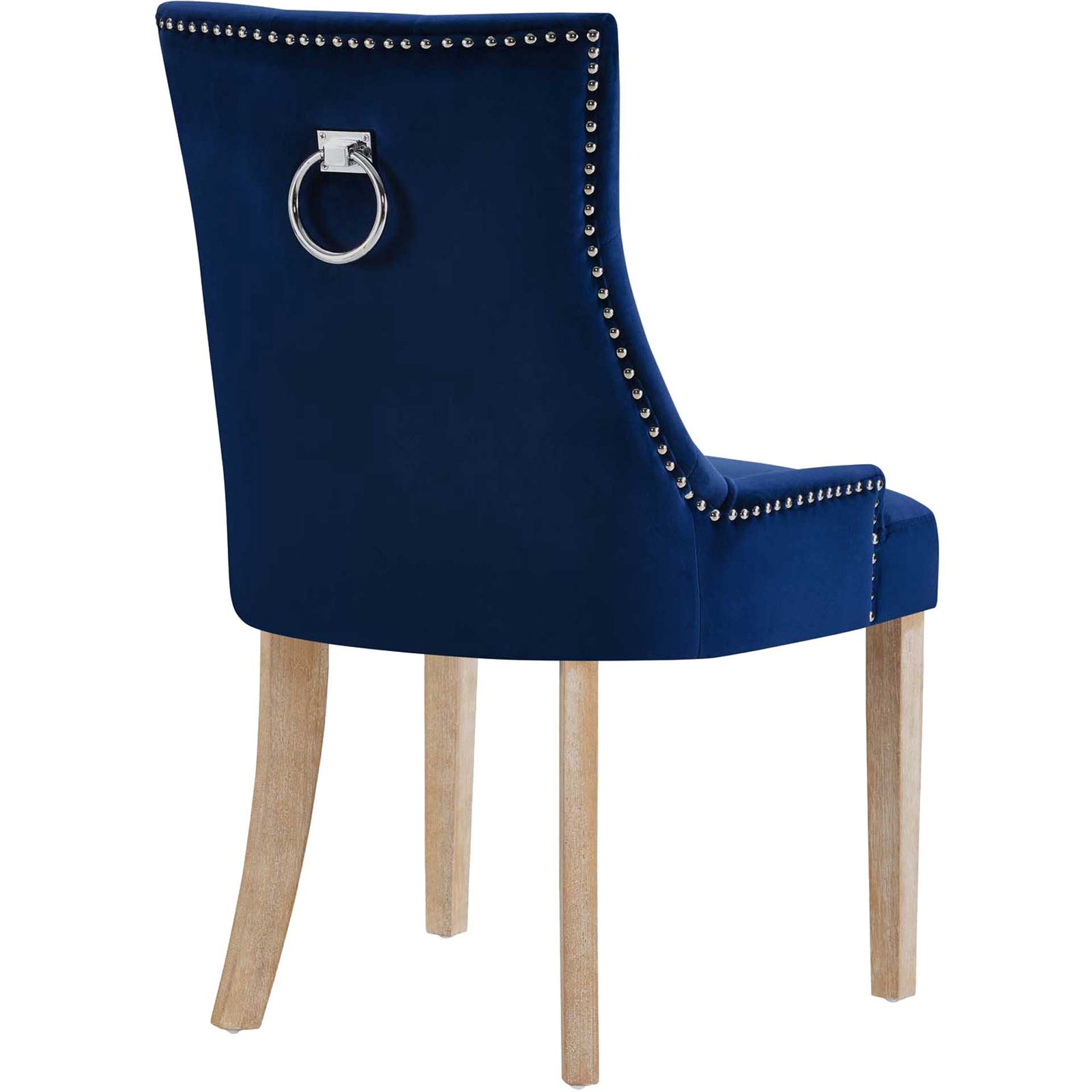 Preston Velvet Dining Chair Navy