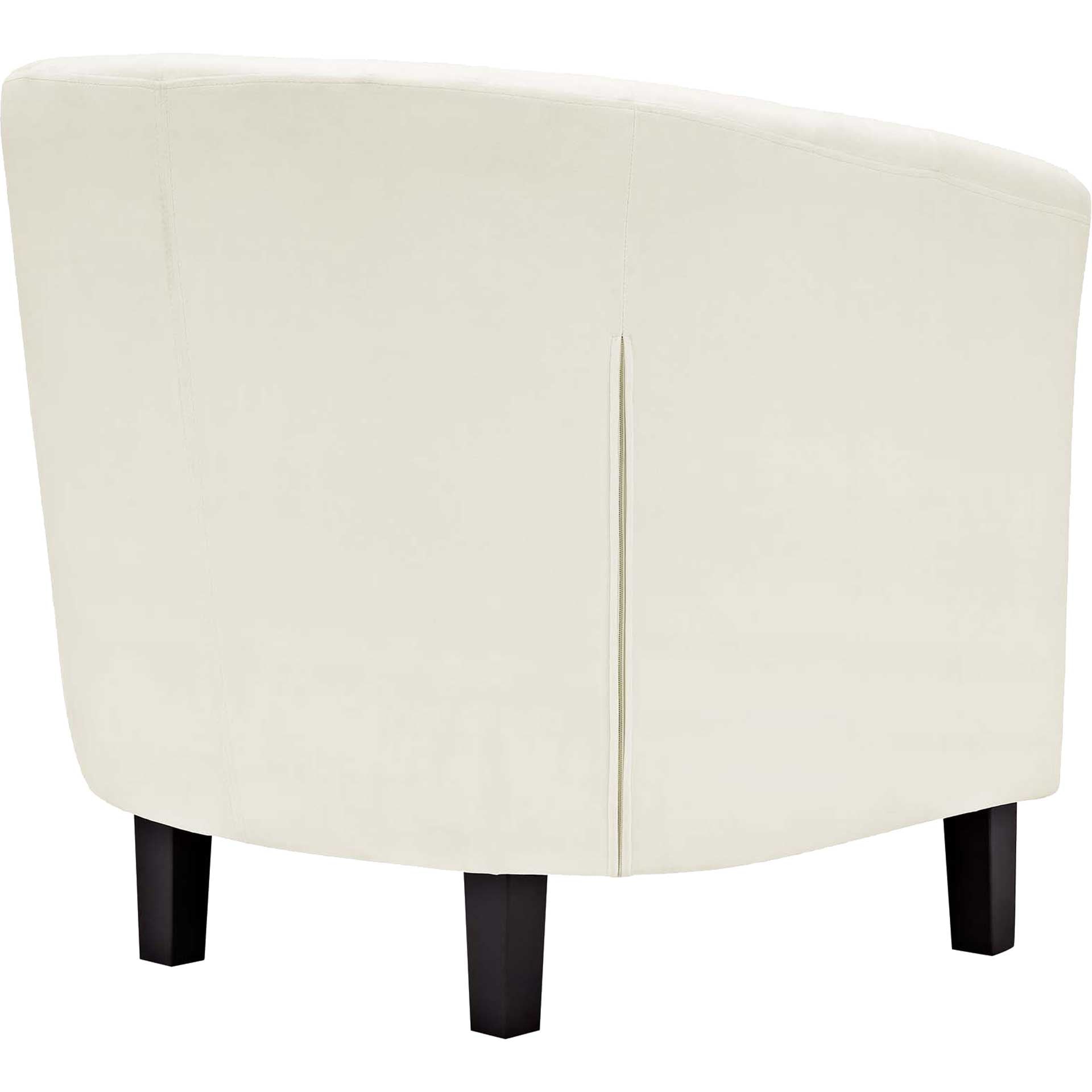 Paloma Upholstered Velvet Armchair Ivory