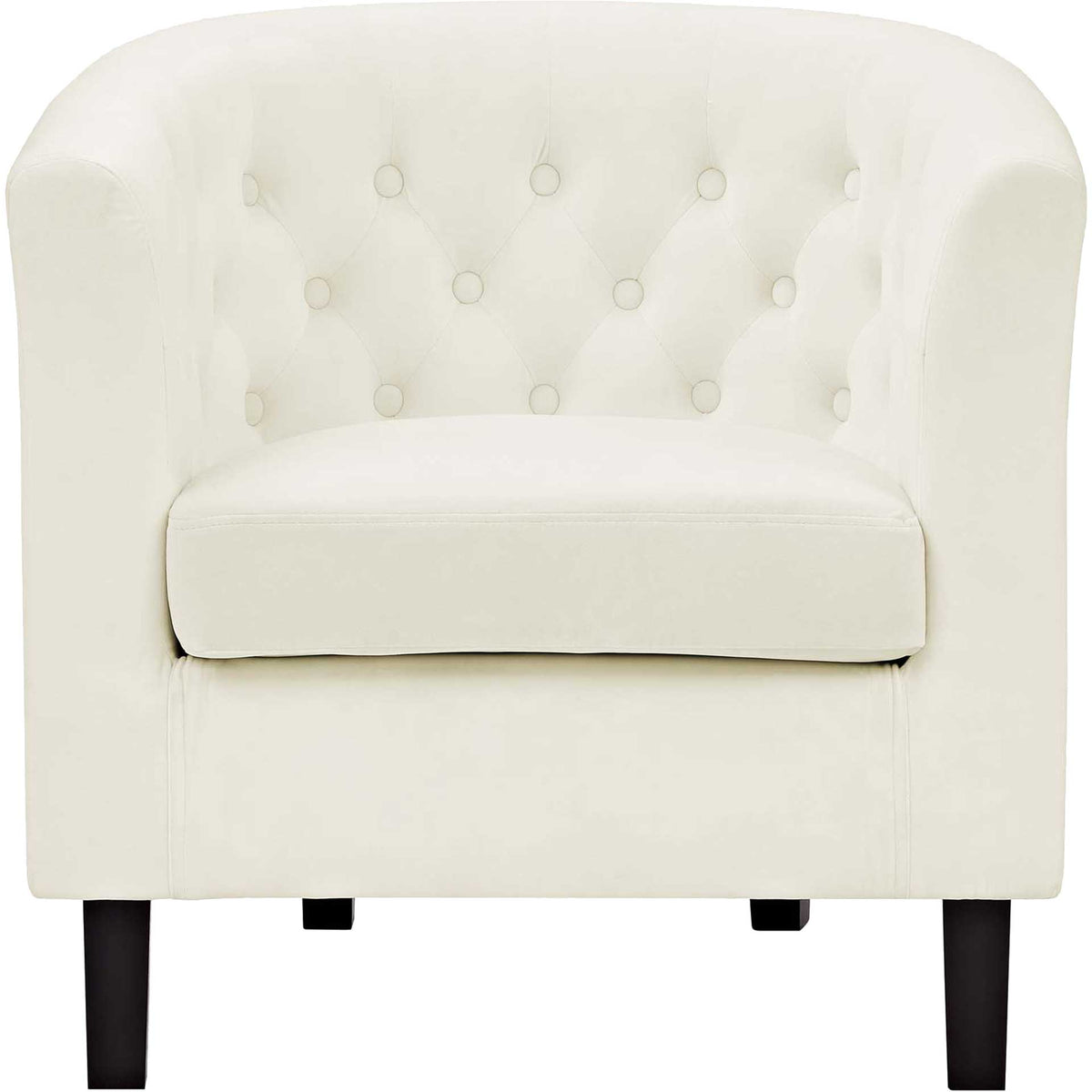 Paloma Upholstered Velvet Armchair Ivory