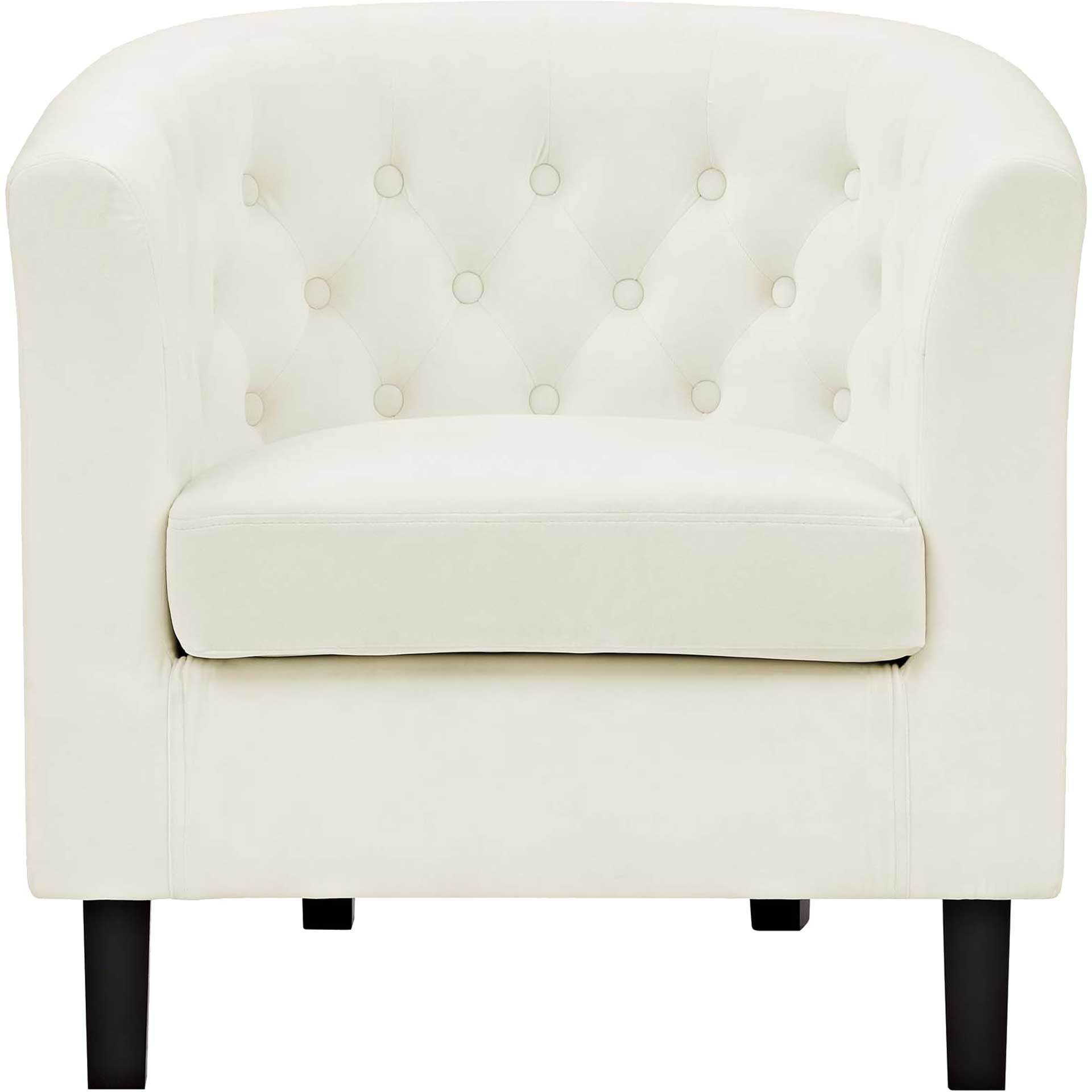 Paloma Upholstered Velvet Armchair Ivory