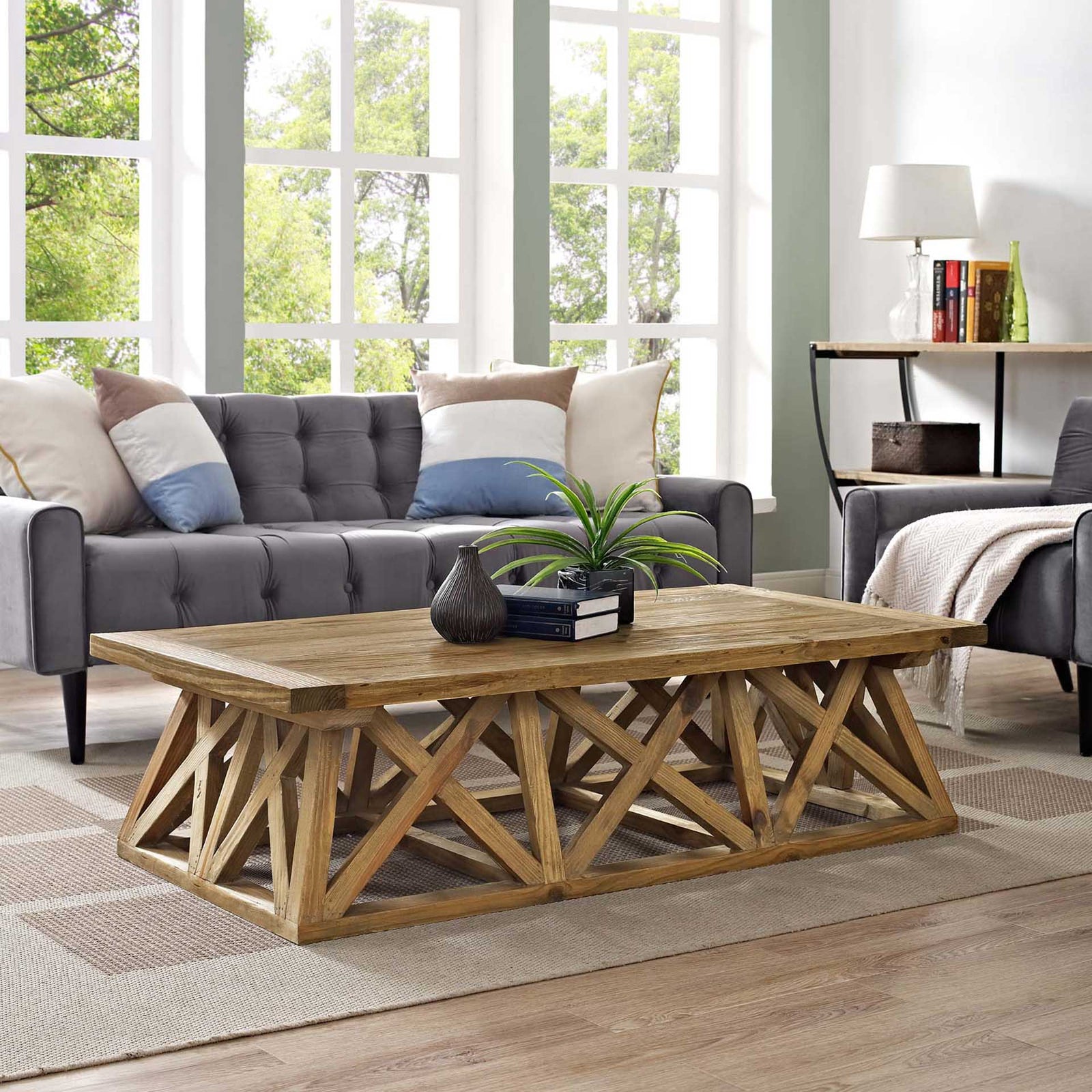 Calera Wood Coffee Table Brown