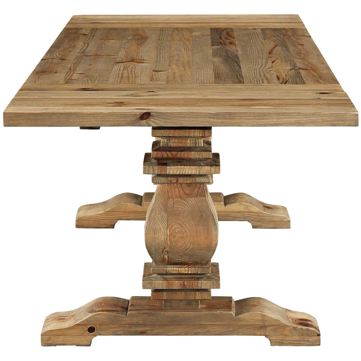 Rumford Extendable Wood Dining Table Brown