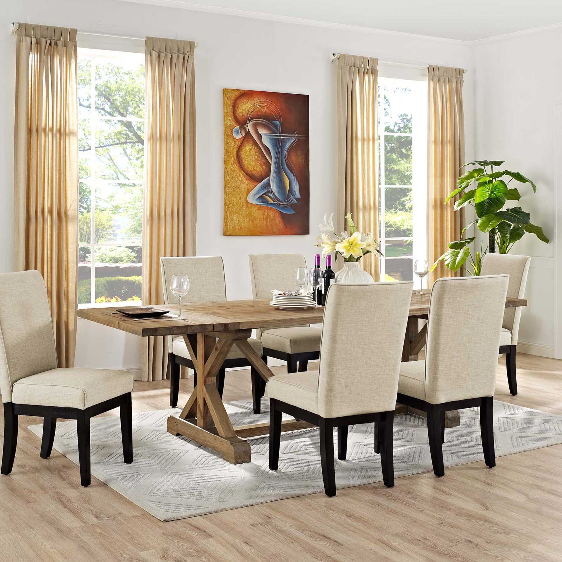 Doyles Extendable Wood Dining Table Brown