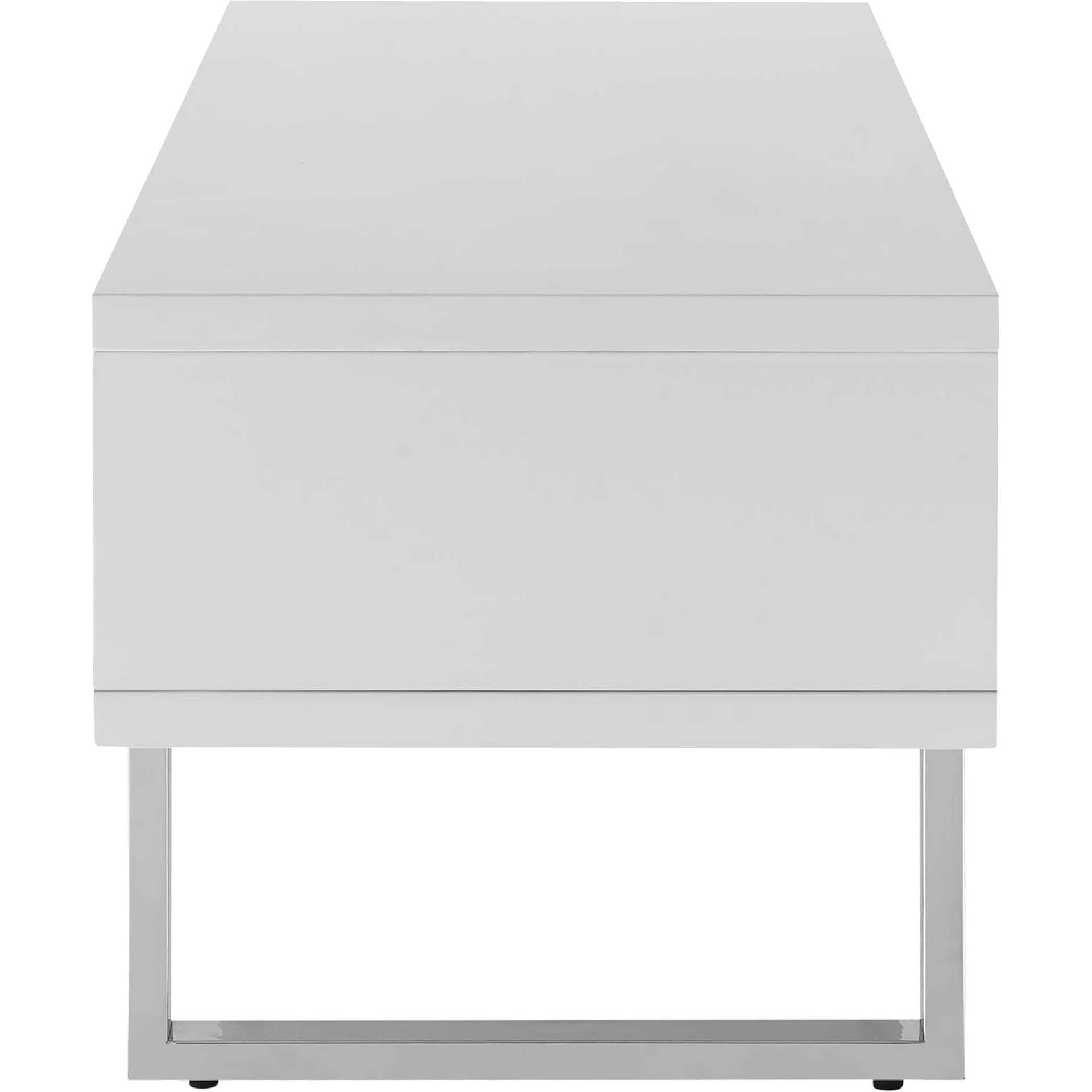 Arise Low Profile TV Stand White