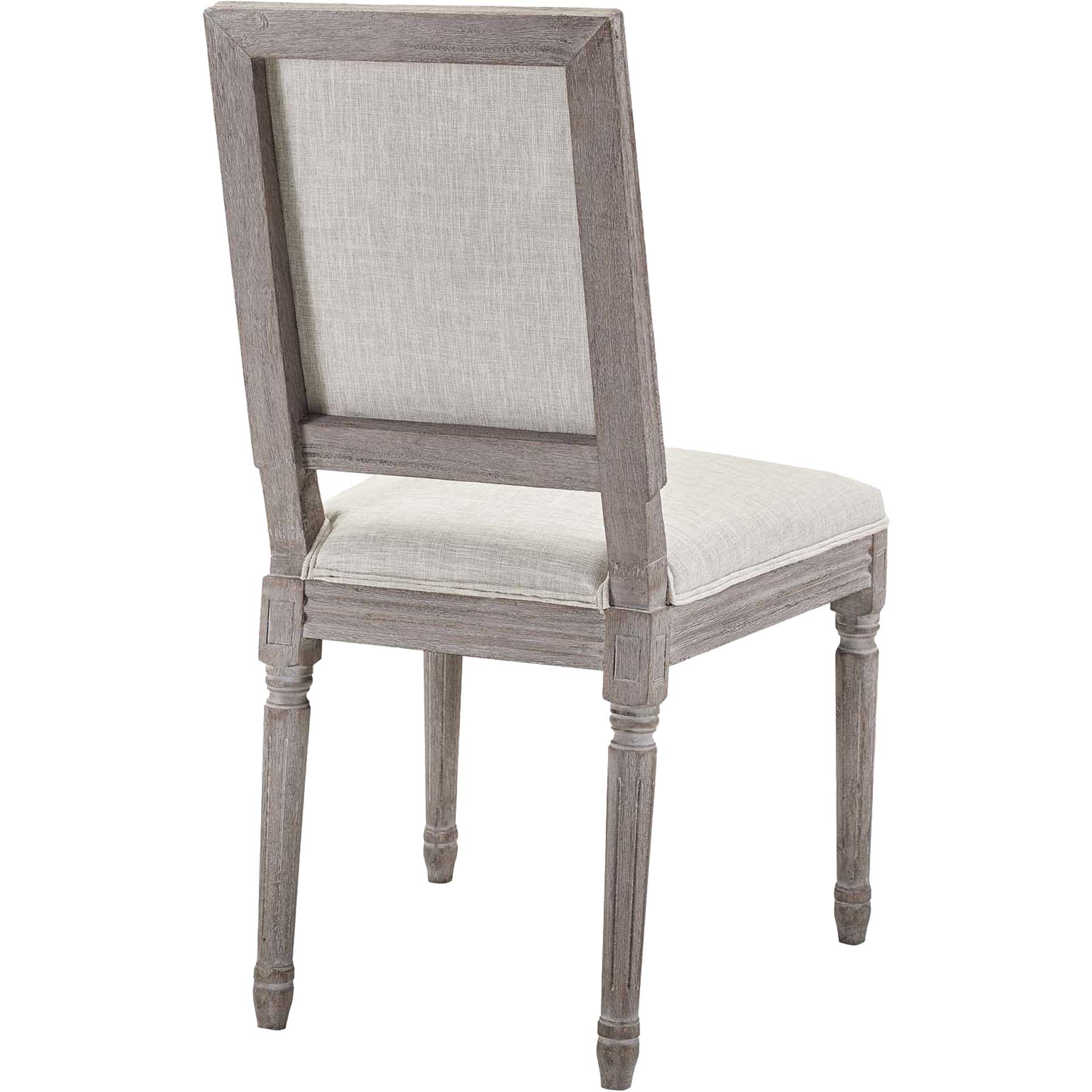 Canning Fabric Dining Side Chair Beige