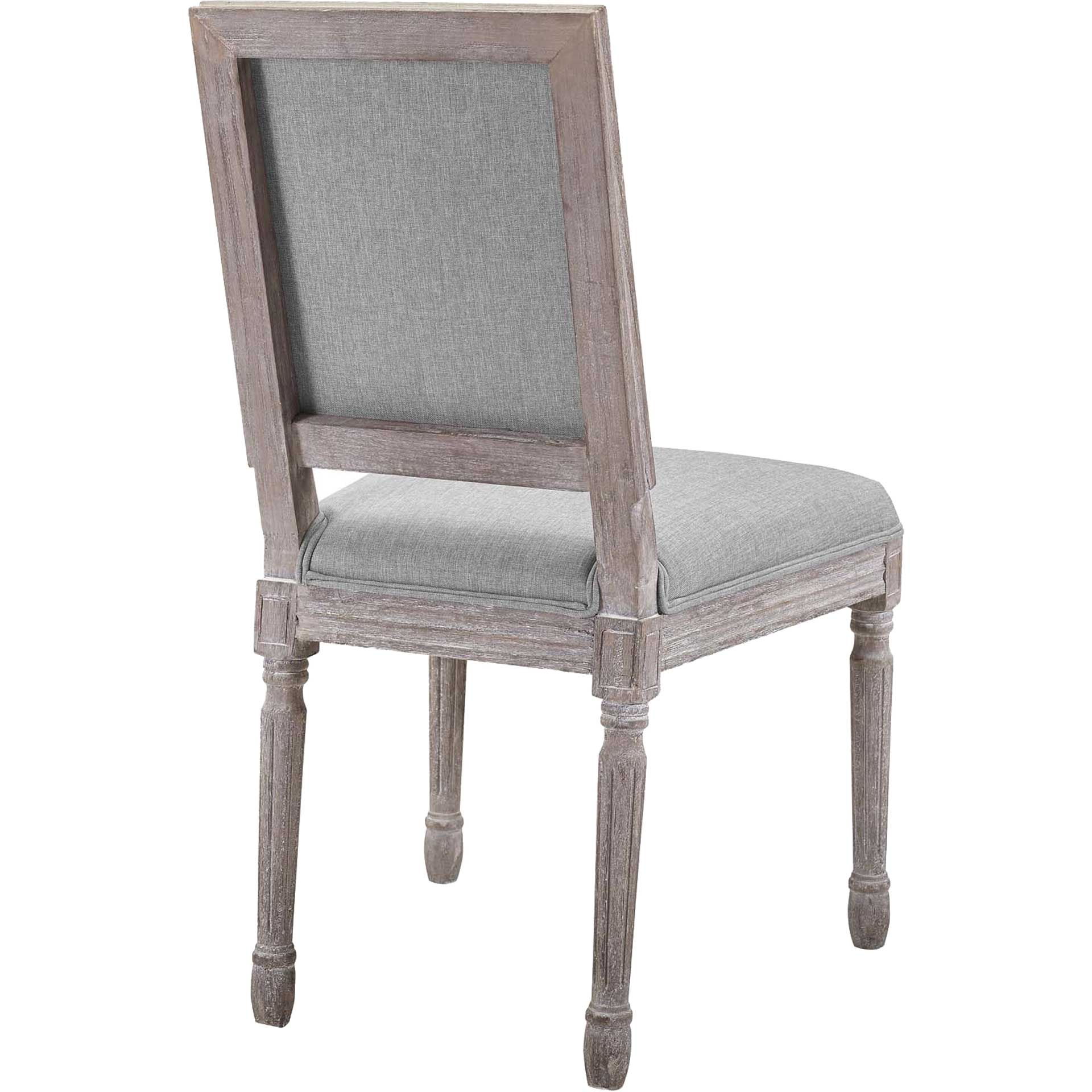 Canning Fabric Dining Side Chair Light Gray