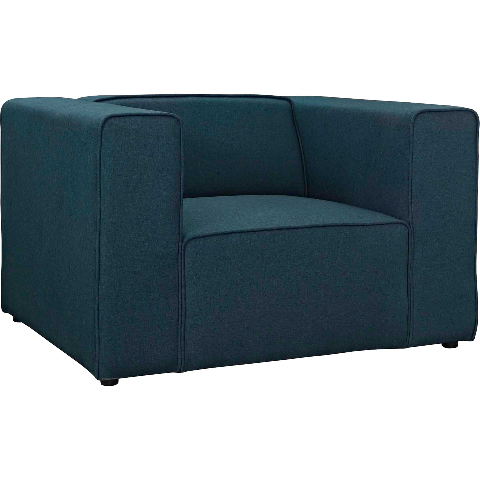 Maisie Upholstered Fabric Armchair Blue