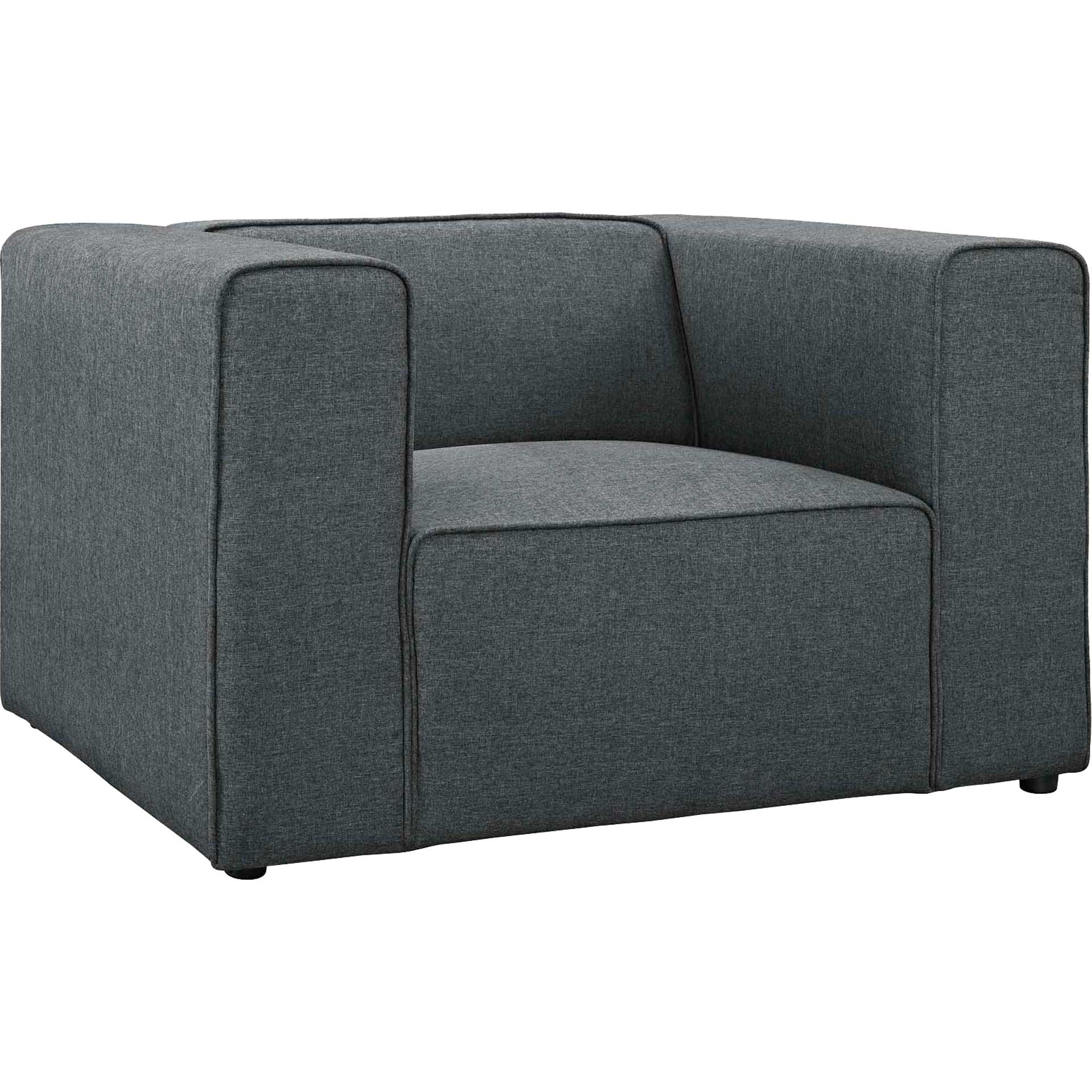 Maisie Upholstered Fabric Armchair Gray