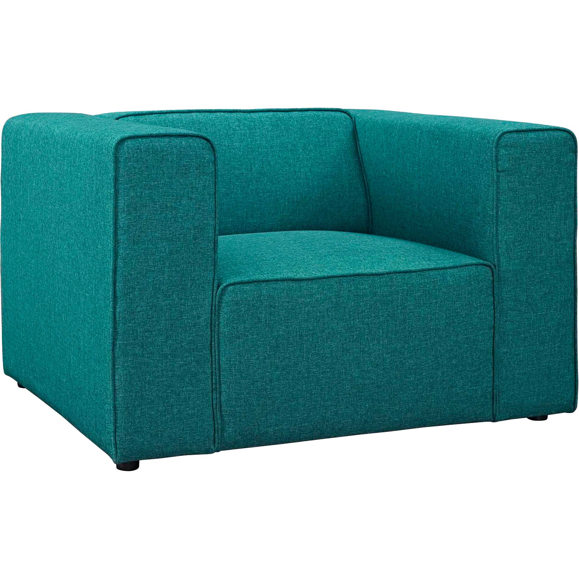 Maisie Upholstered Fabric Armchair Teal