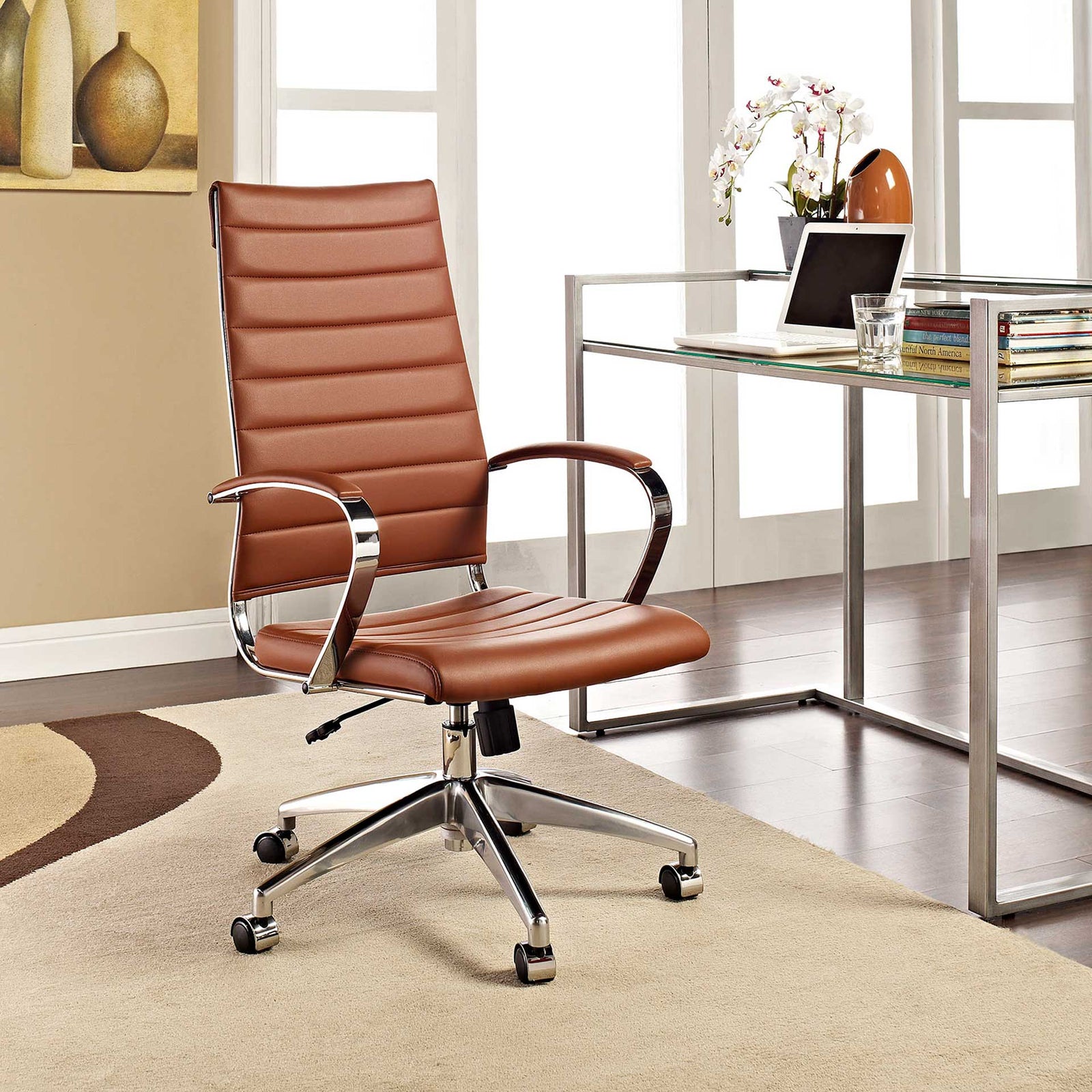 Jaxon High Back Office Chair Terracotta