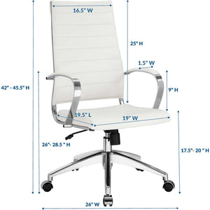 Jaxon High Back Office Chair White