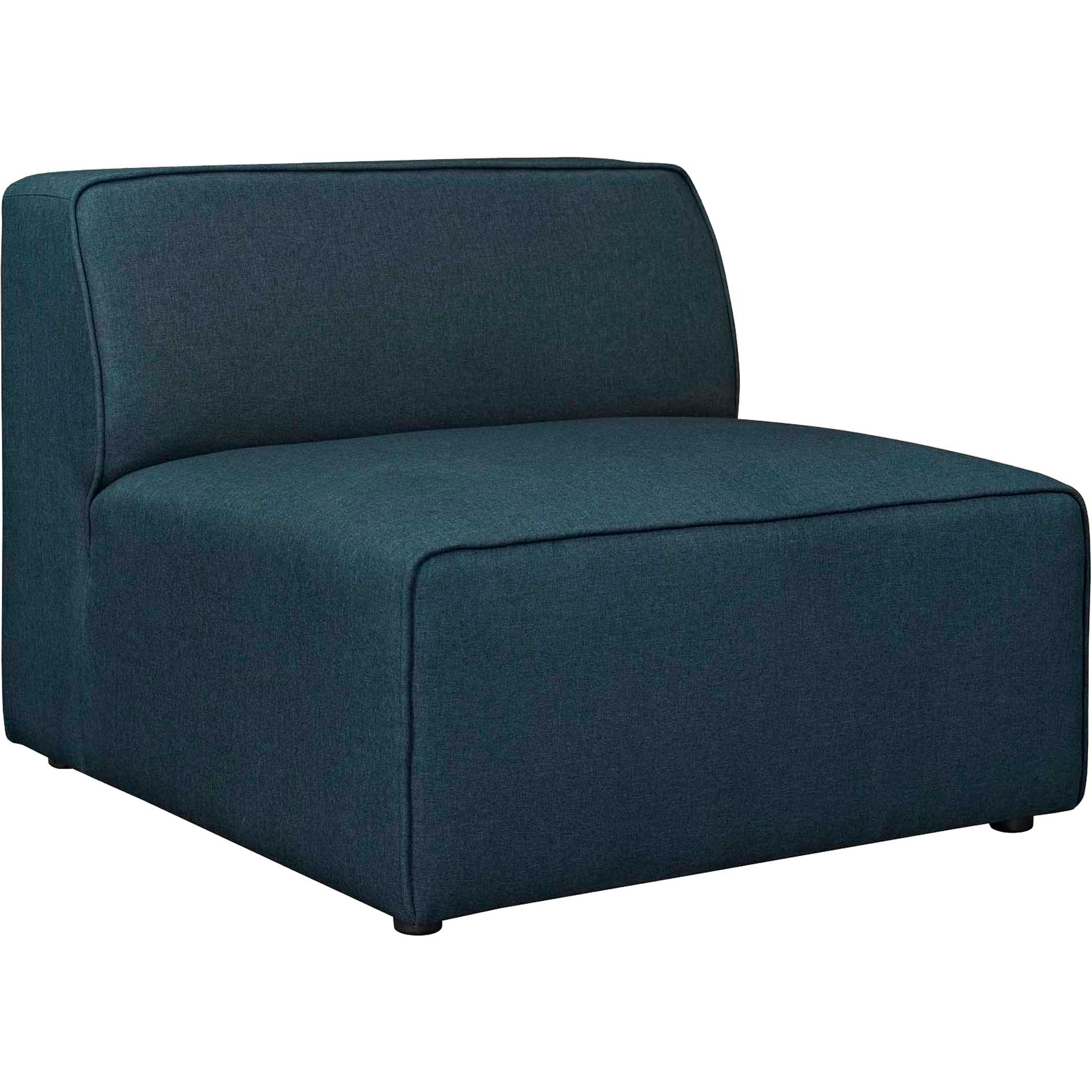 Maisie Fabric Armless Chair Blue