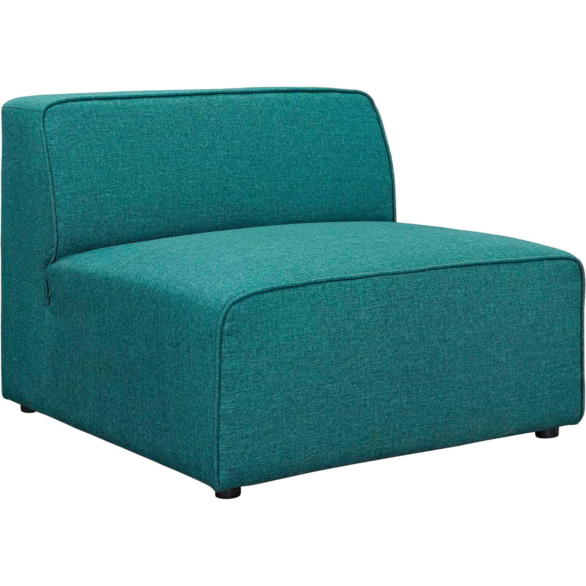 Maisie Fabric Armless Chair Teal