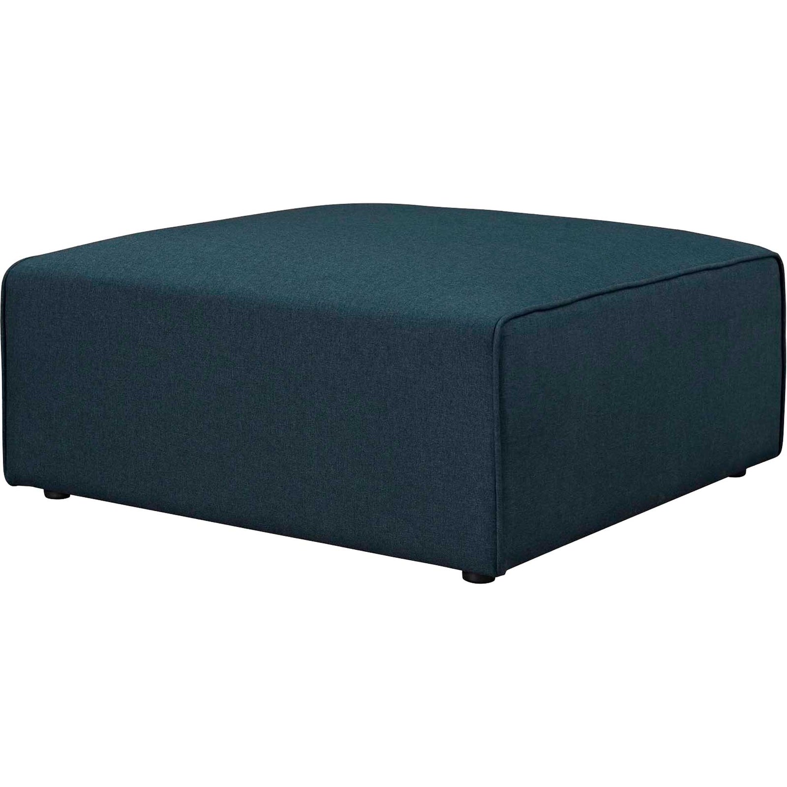 Maisie Fabric Ottoman Blue