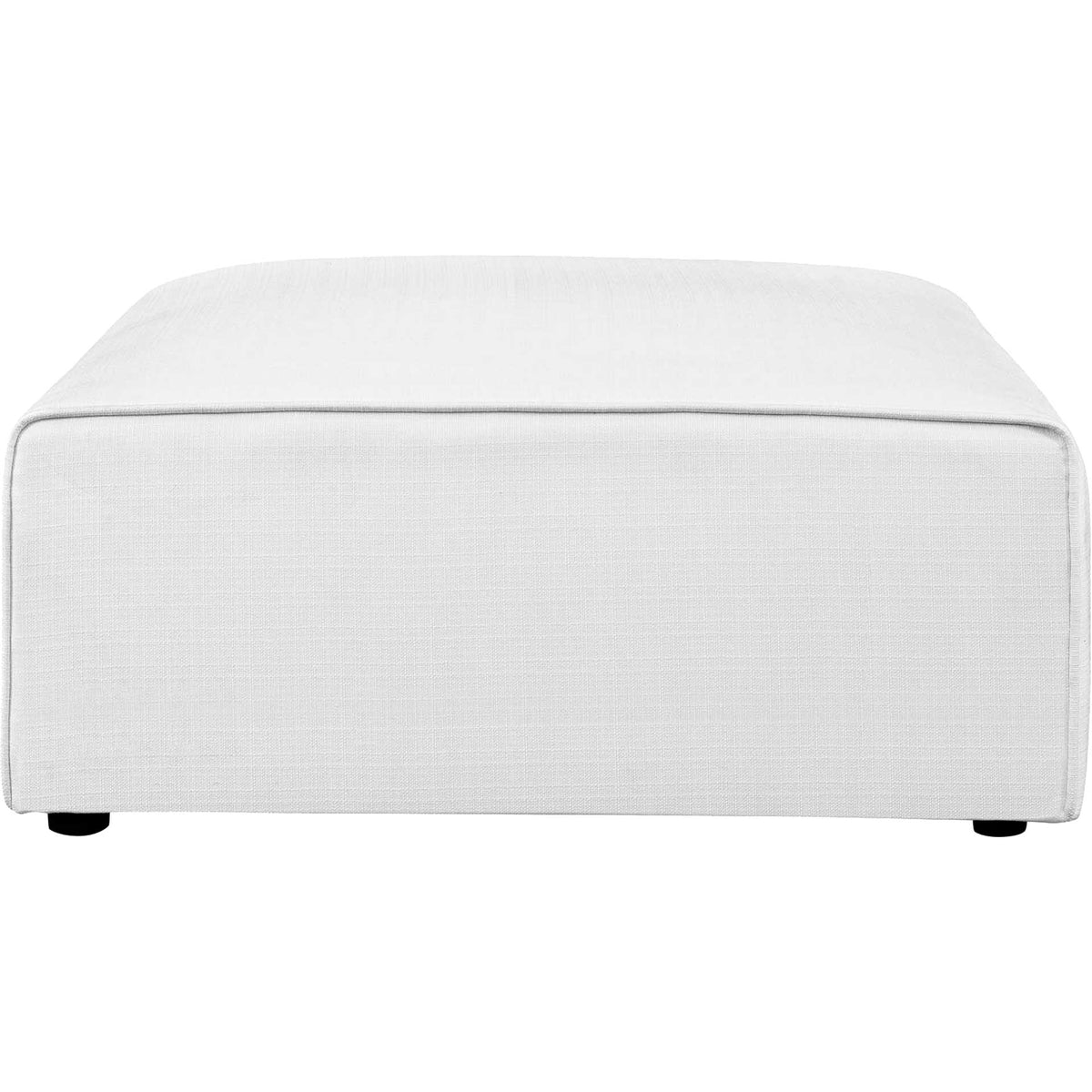 Maisie Fabric Ottoman White