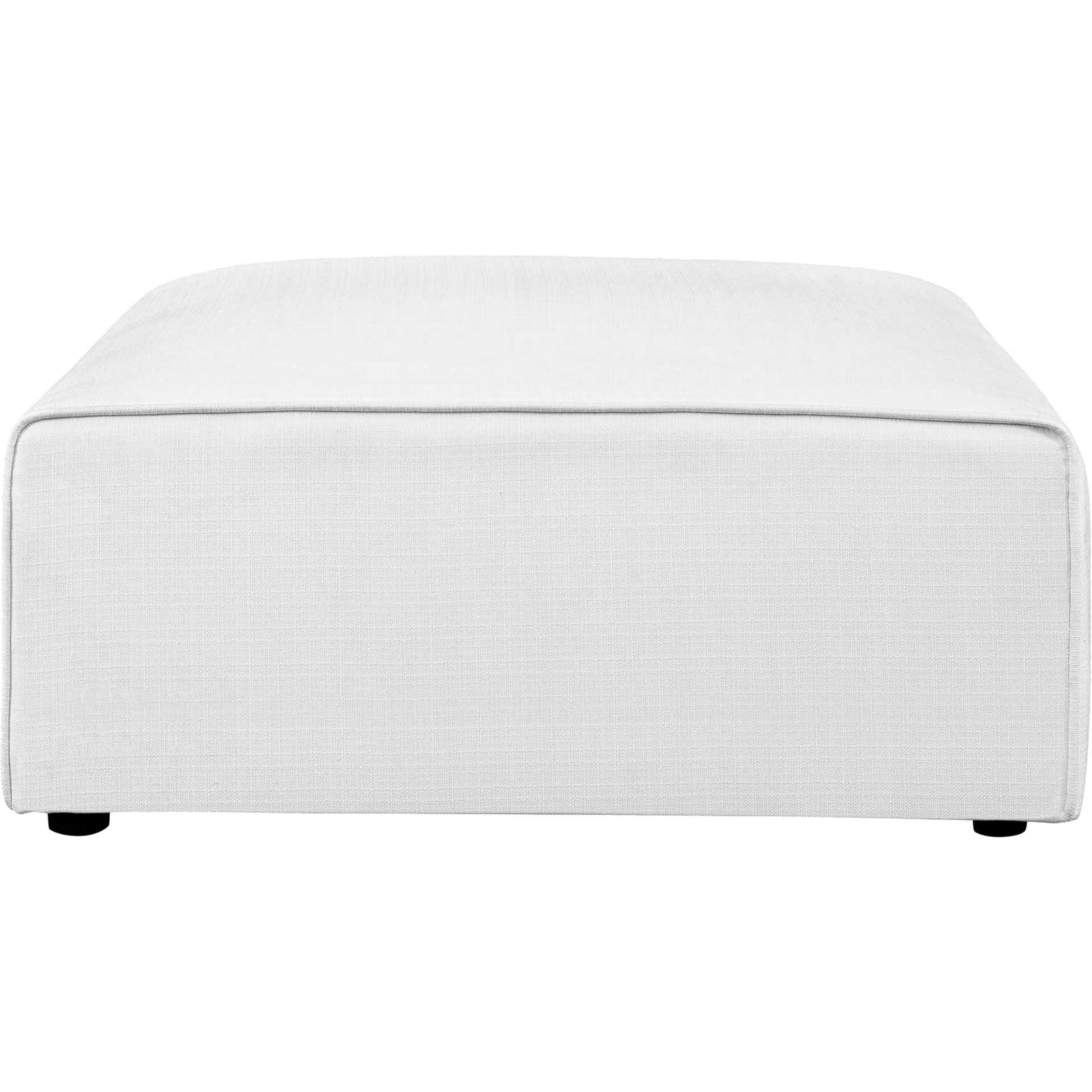 Maisie Fabric Ottoman White