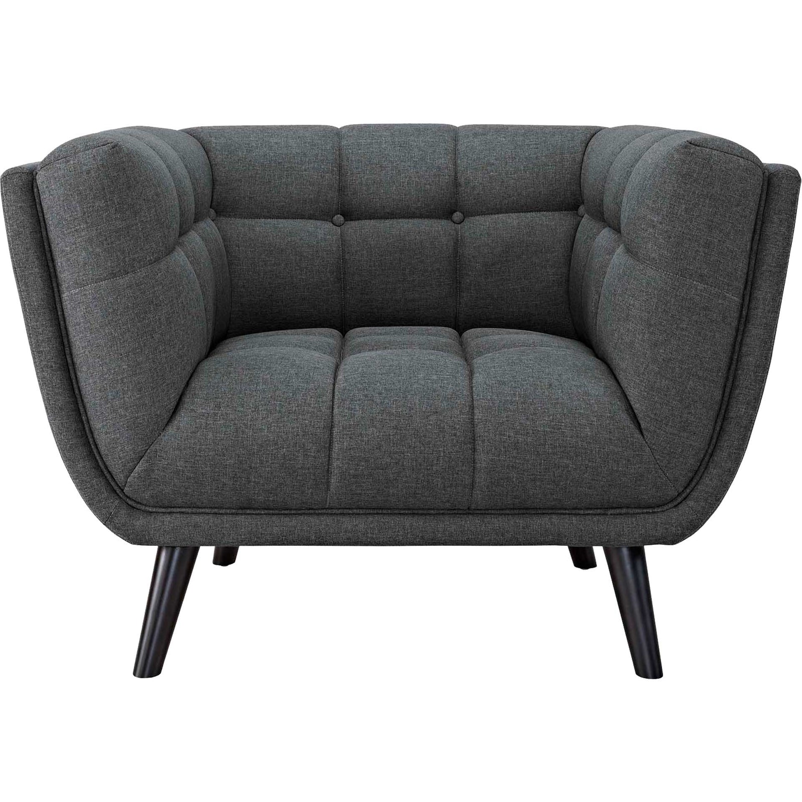 Bexley Upholstered Fabric Armchair Gray