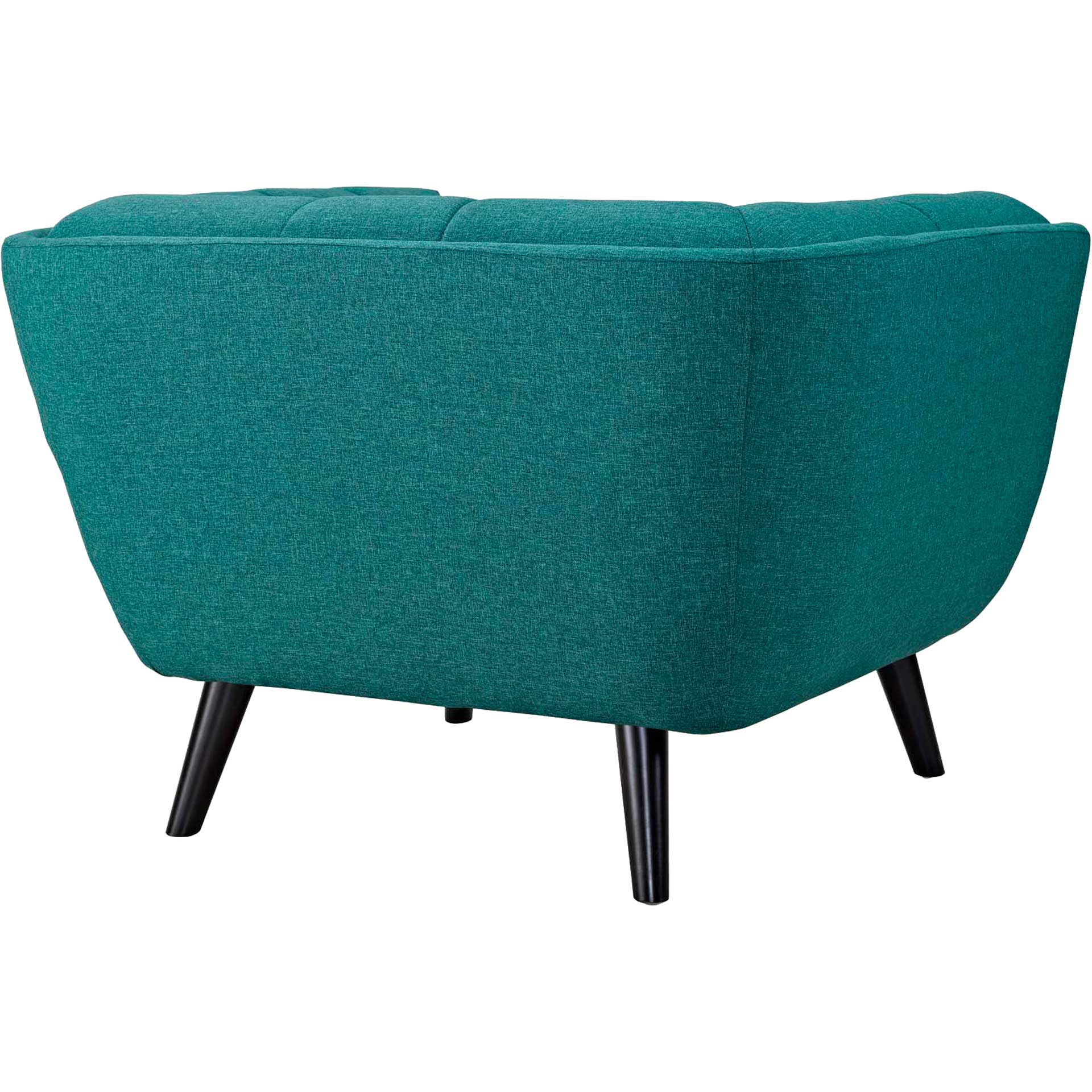 Banister Upholstered Fabric Armchair Teal