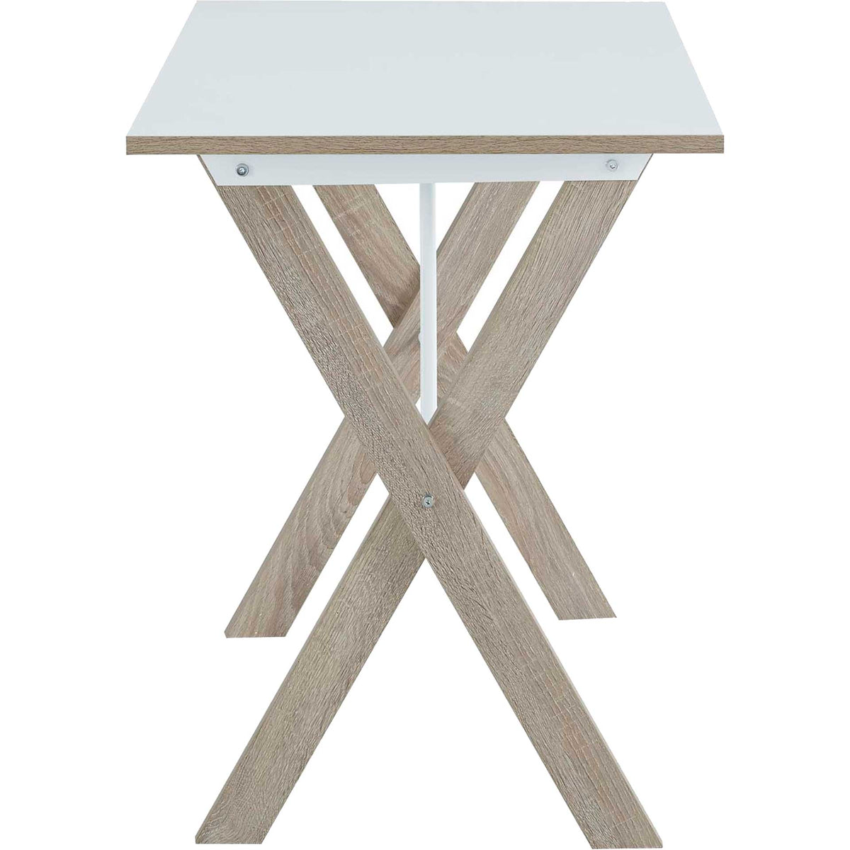 Estrella Wood Writing Desk Natural White