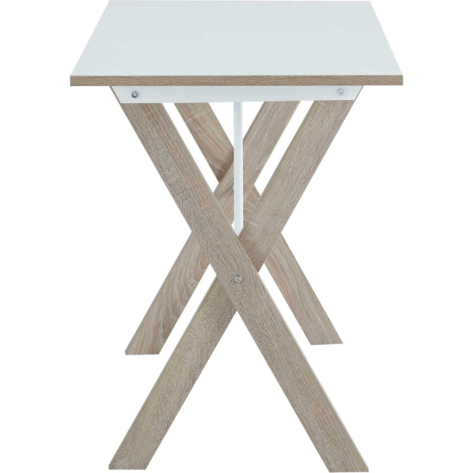 Estrella Wood Writing Desk Natural White