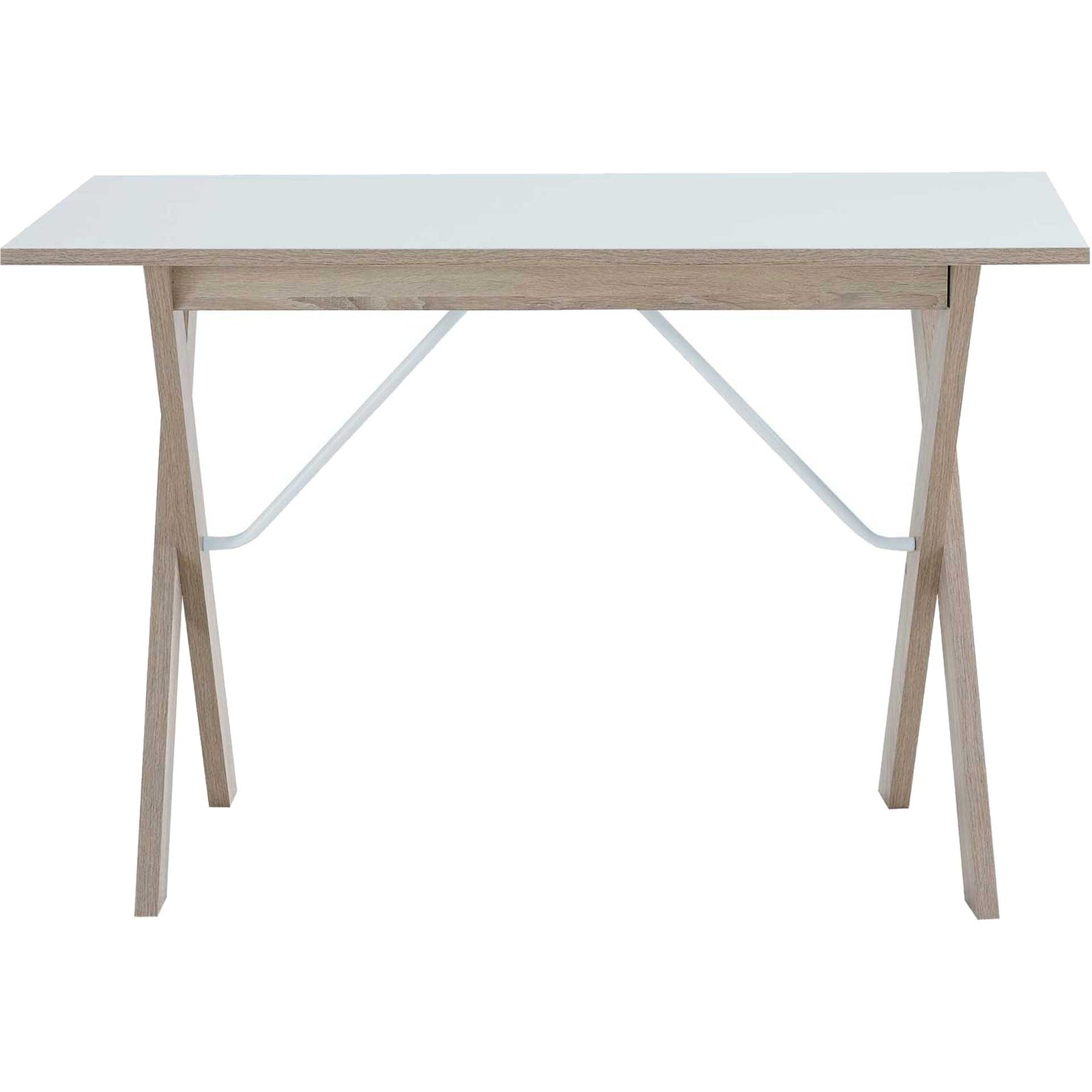Estrella Wood Writing Desk Natural White