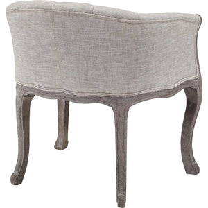 Class Upholstered Fabric Dining Armchair Beige
