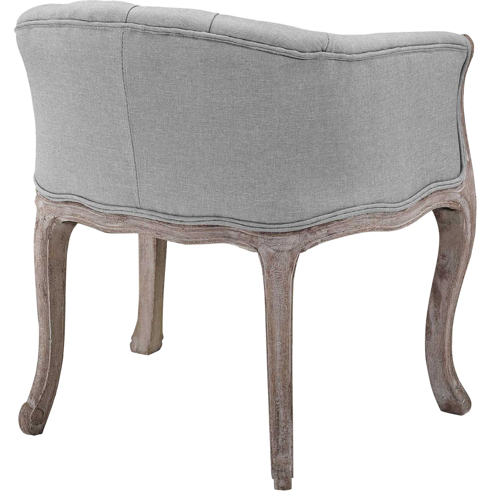 Class Upholstered Fabric Dining Armchair Light Gray