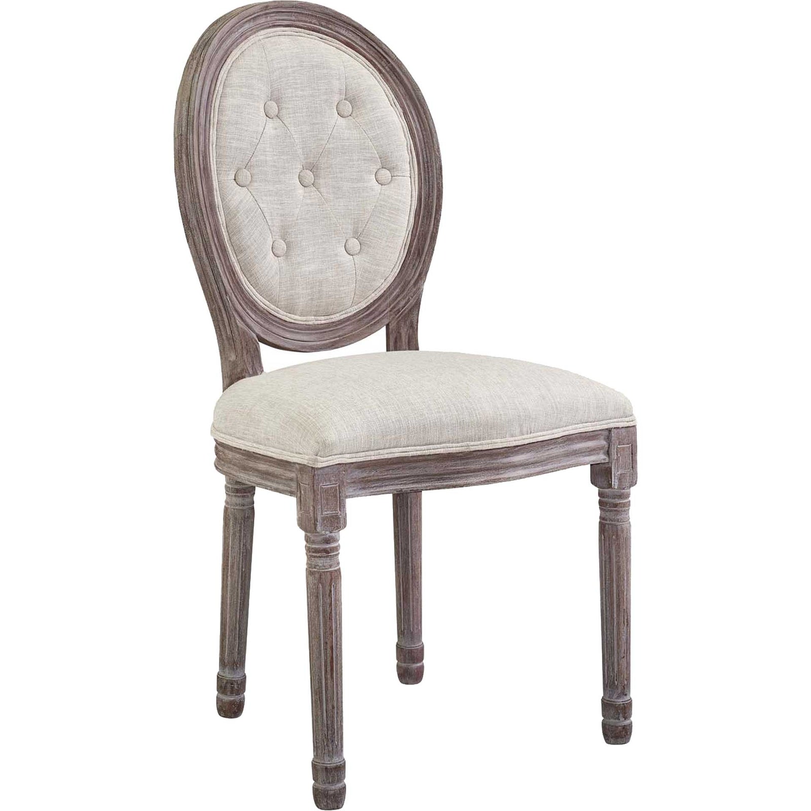 Arturo Fabric Side Chair Beige