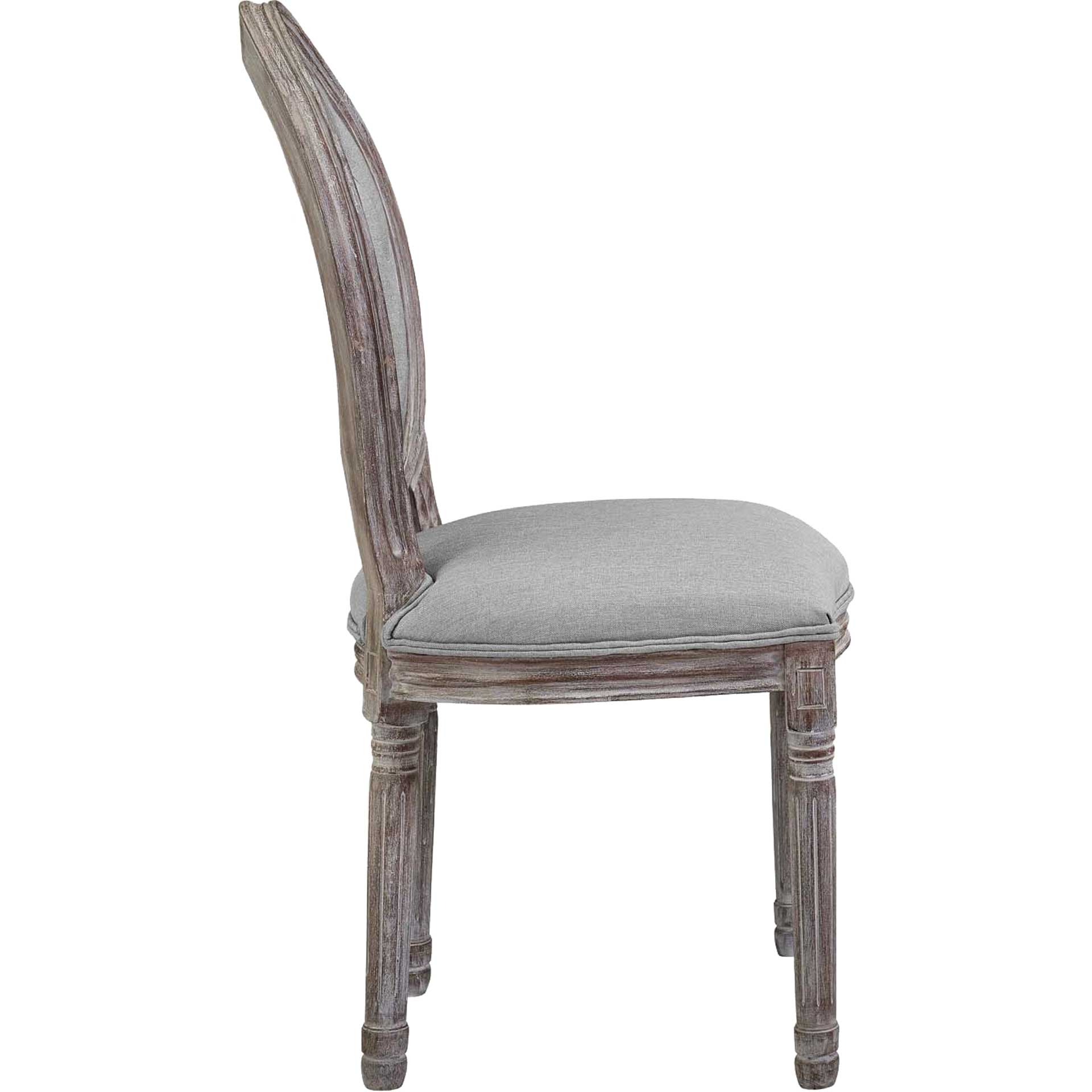 Arturo Fabric Side Chair Light Gray