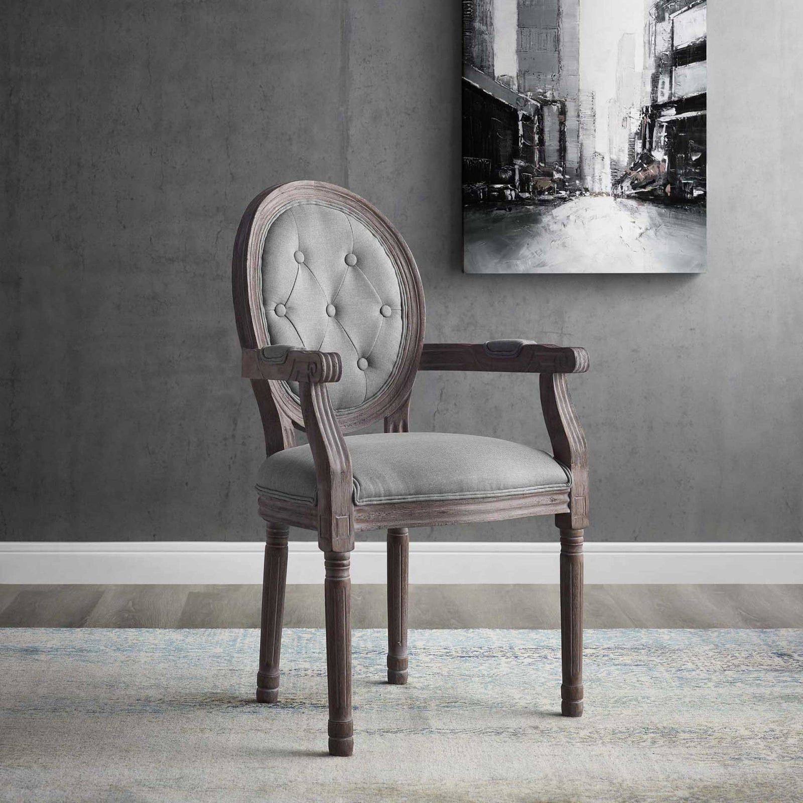 Arturo Dining Armchair Light Gray