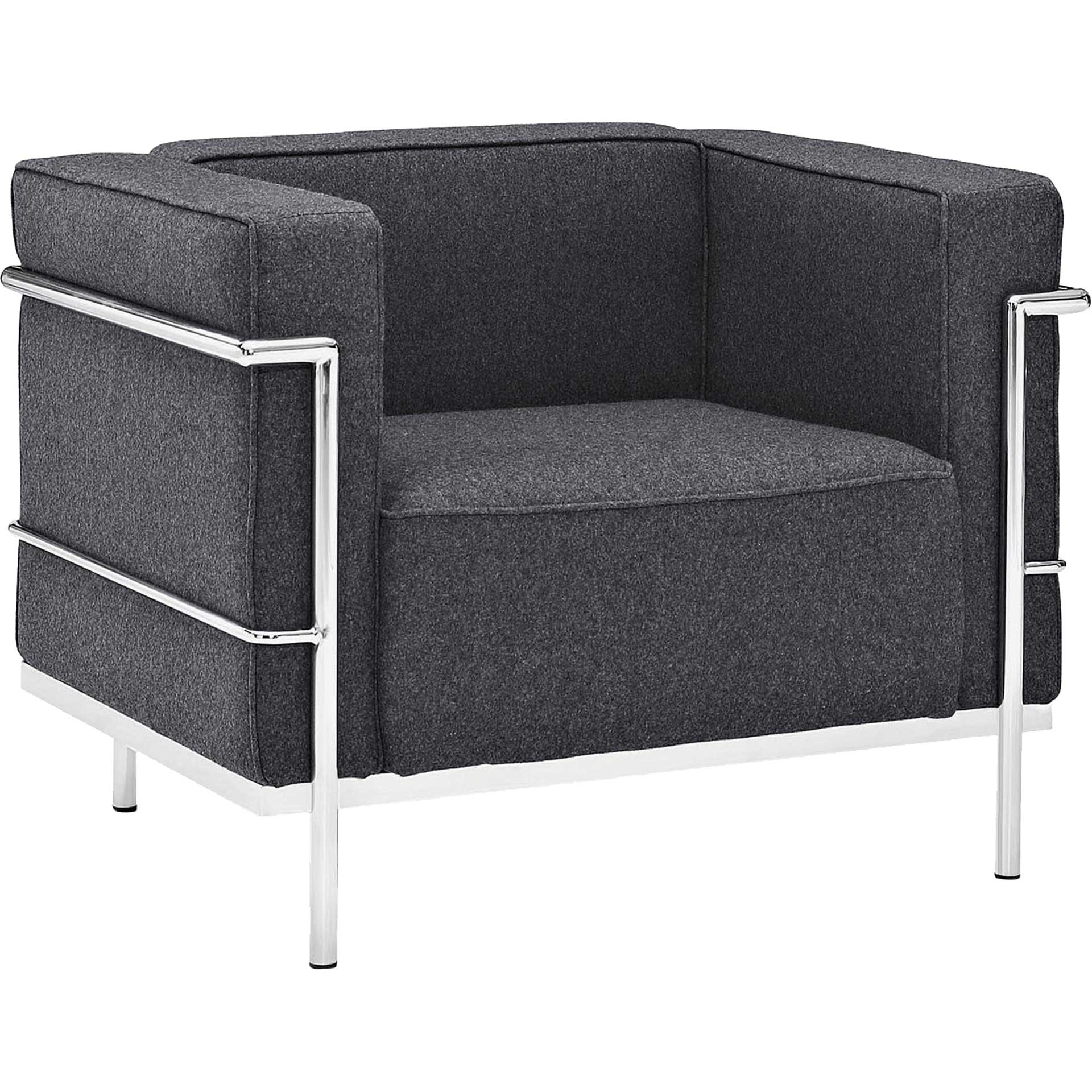 Chant Grande Wool Armchair Dark Gray