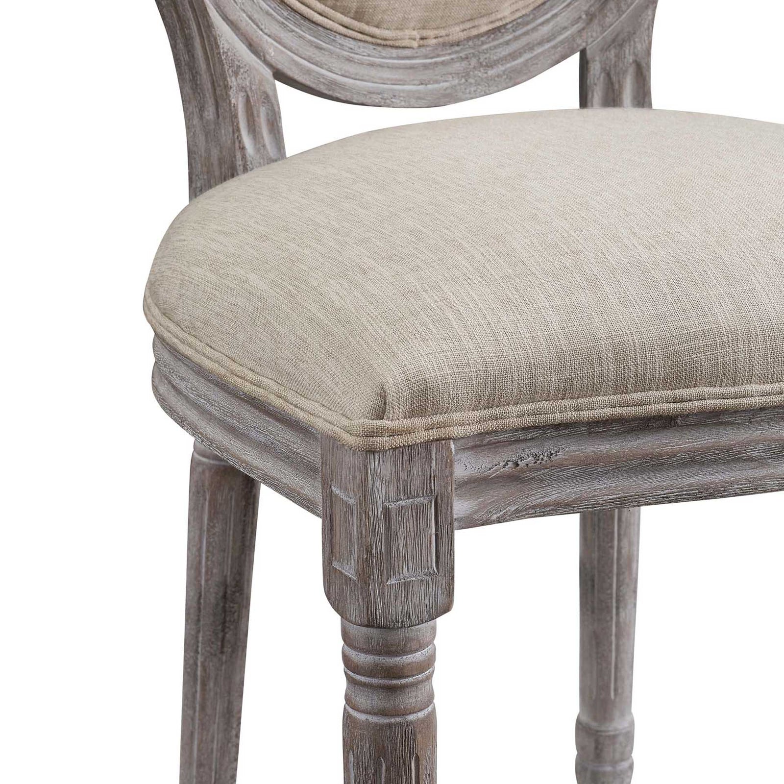 Eagle Upholstered Fabric Dining Side Chair Beige