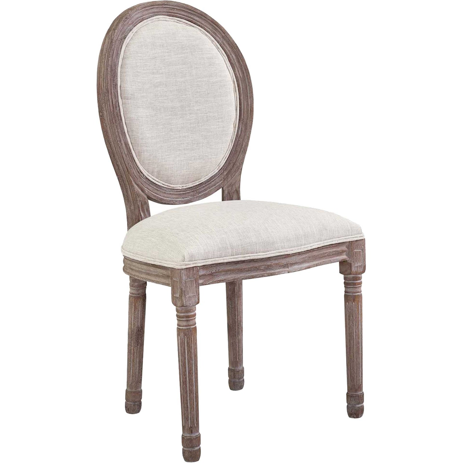 Eagle Upholstered Fabric Dining Side Chair Beige