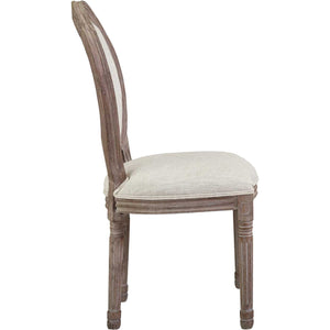 Eagle Upholstered Fabric Dining Side Chair Beige