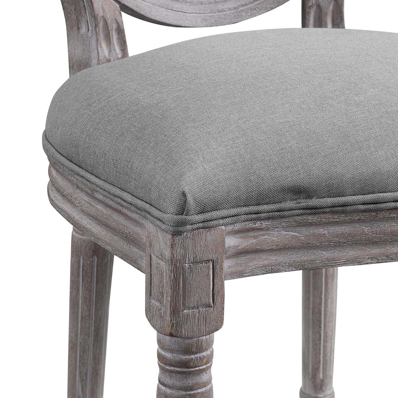 Eagle Upholstered Fabric Dining Side Chair Light Gray
