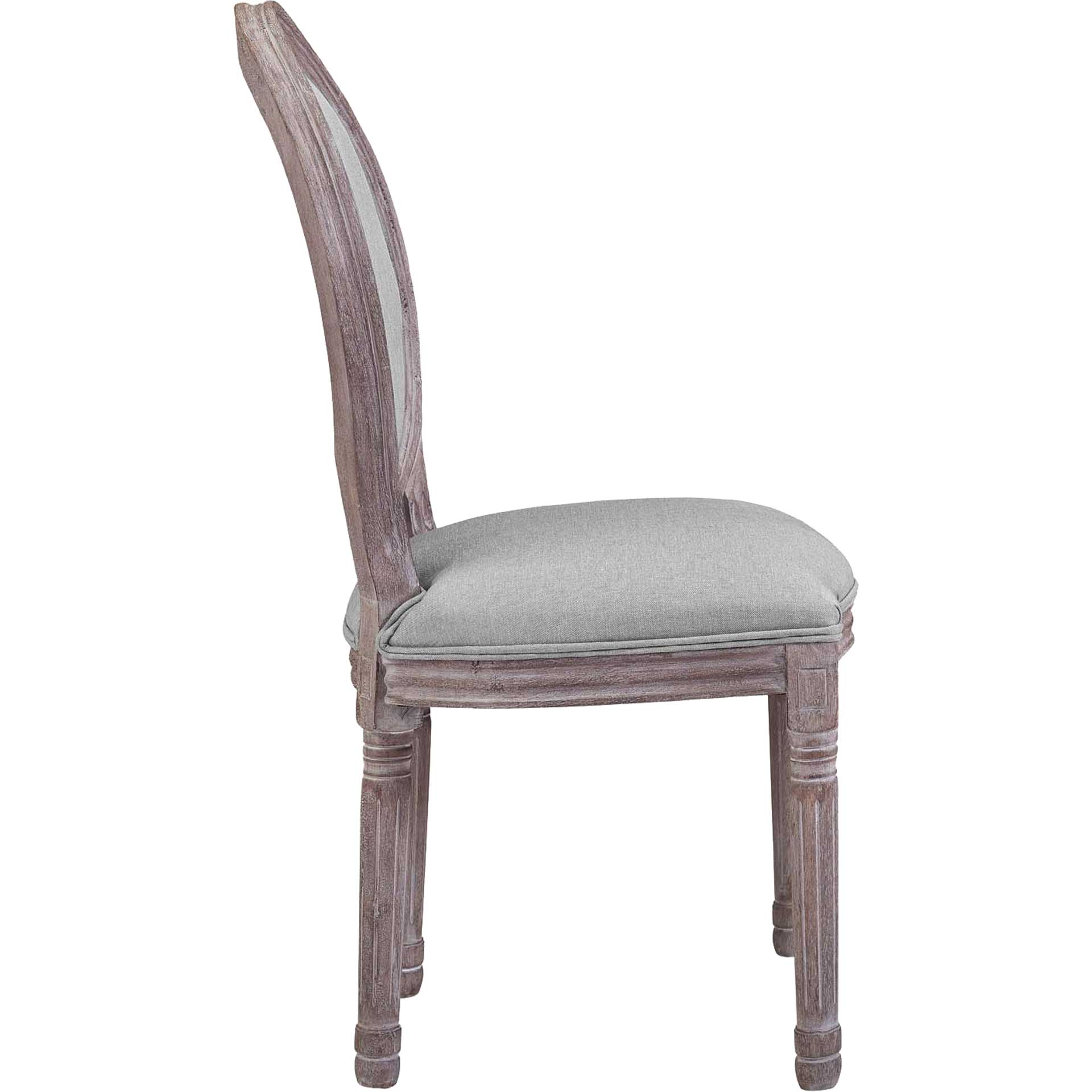 Eagle Upholstered Fabric Dining Side Chair Light Gray