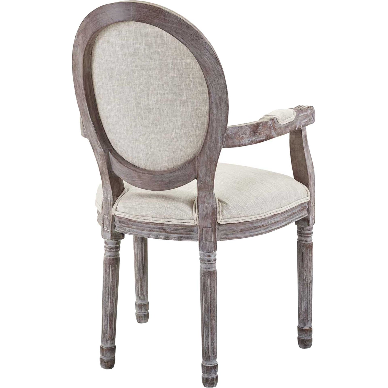 Eagle Upholstered Fabric Dining Armchair Beige