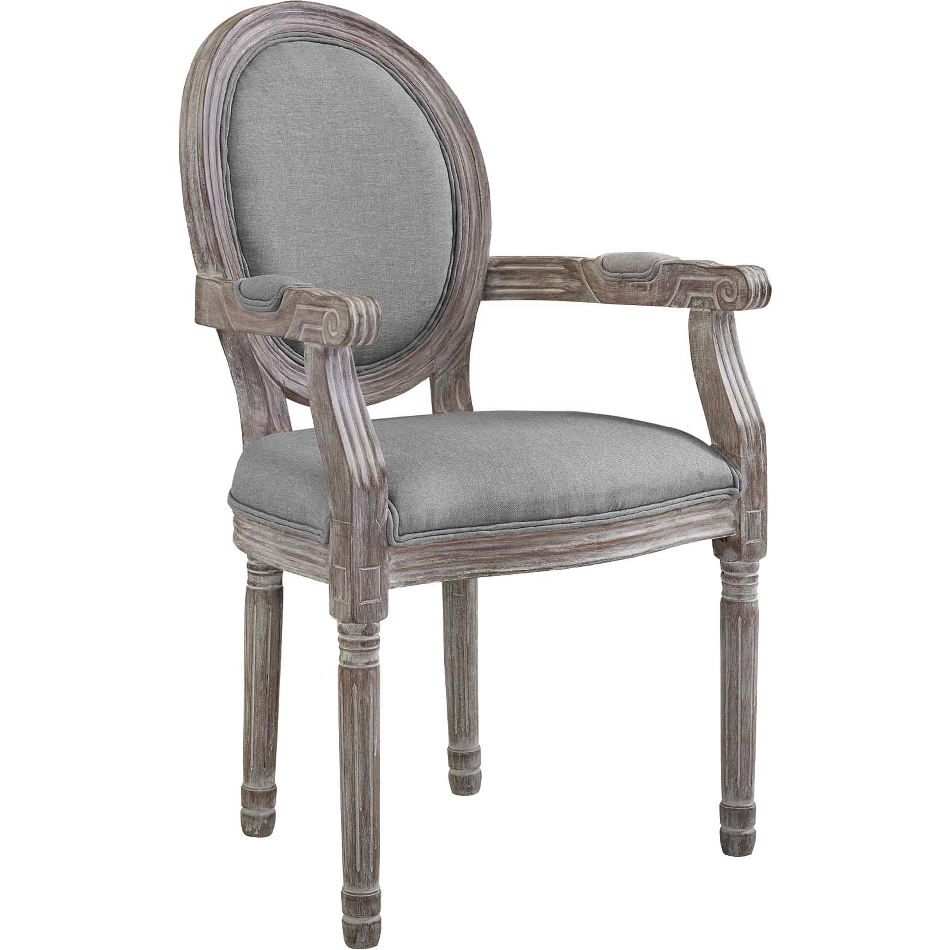 Eagle Upholstered Fabric Dining Armchair Light Gray