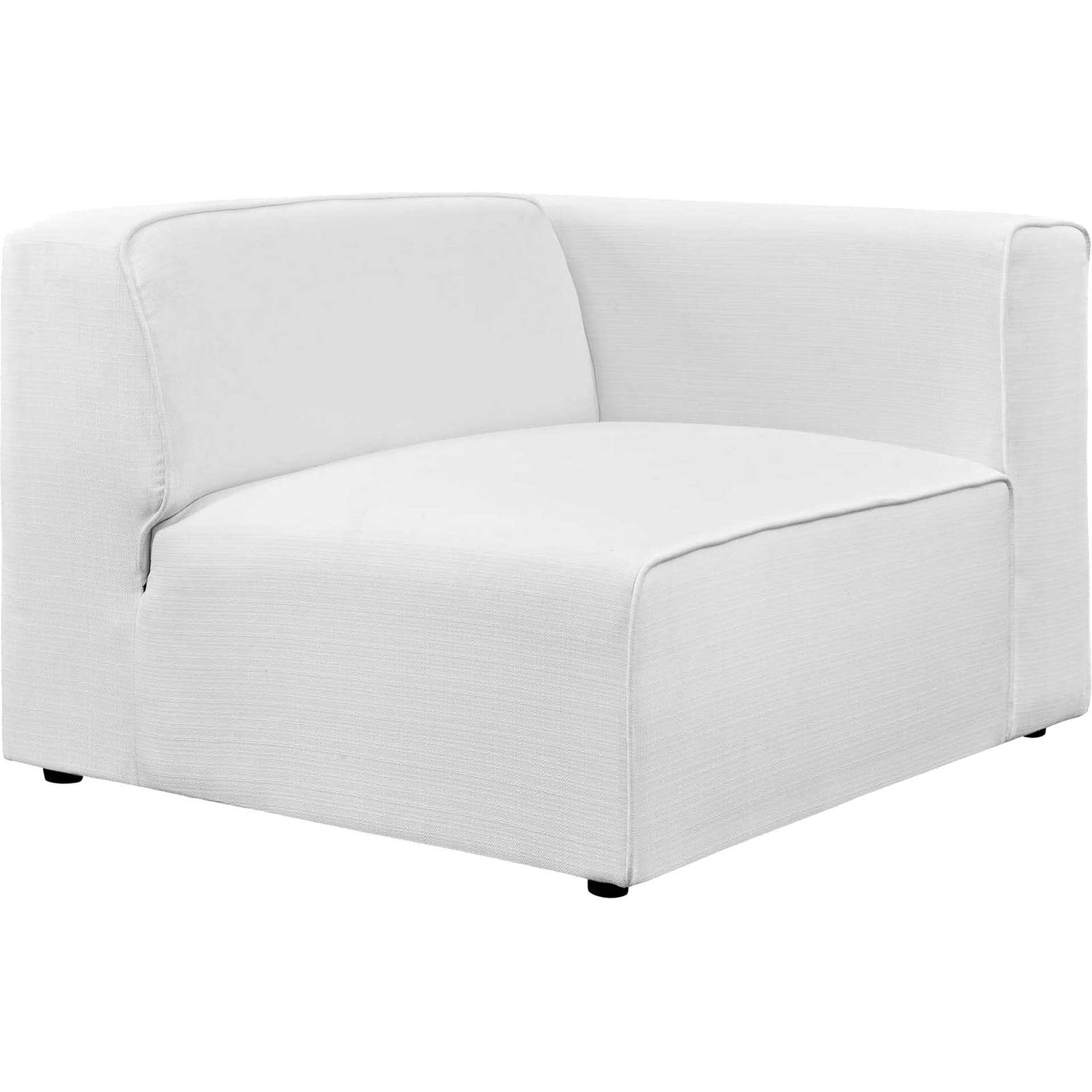 Maisie 5 Piece Corner Sectional Sofa White