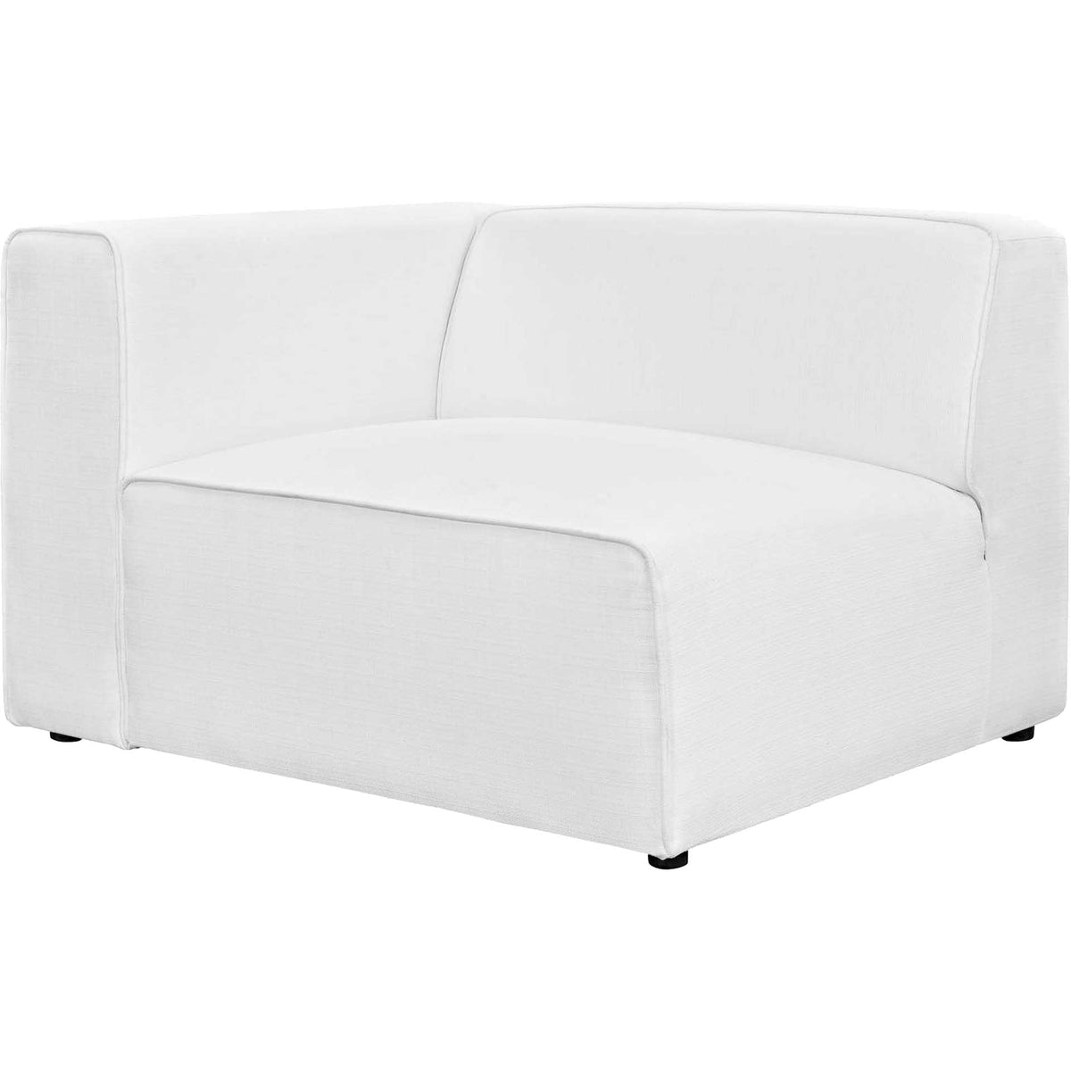 Maisie 7 Piece Corner Sectional Sofa White