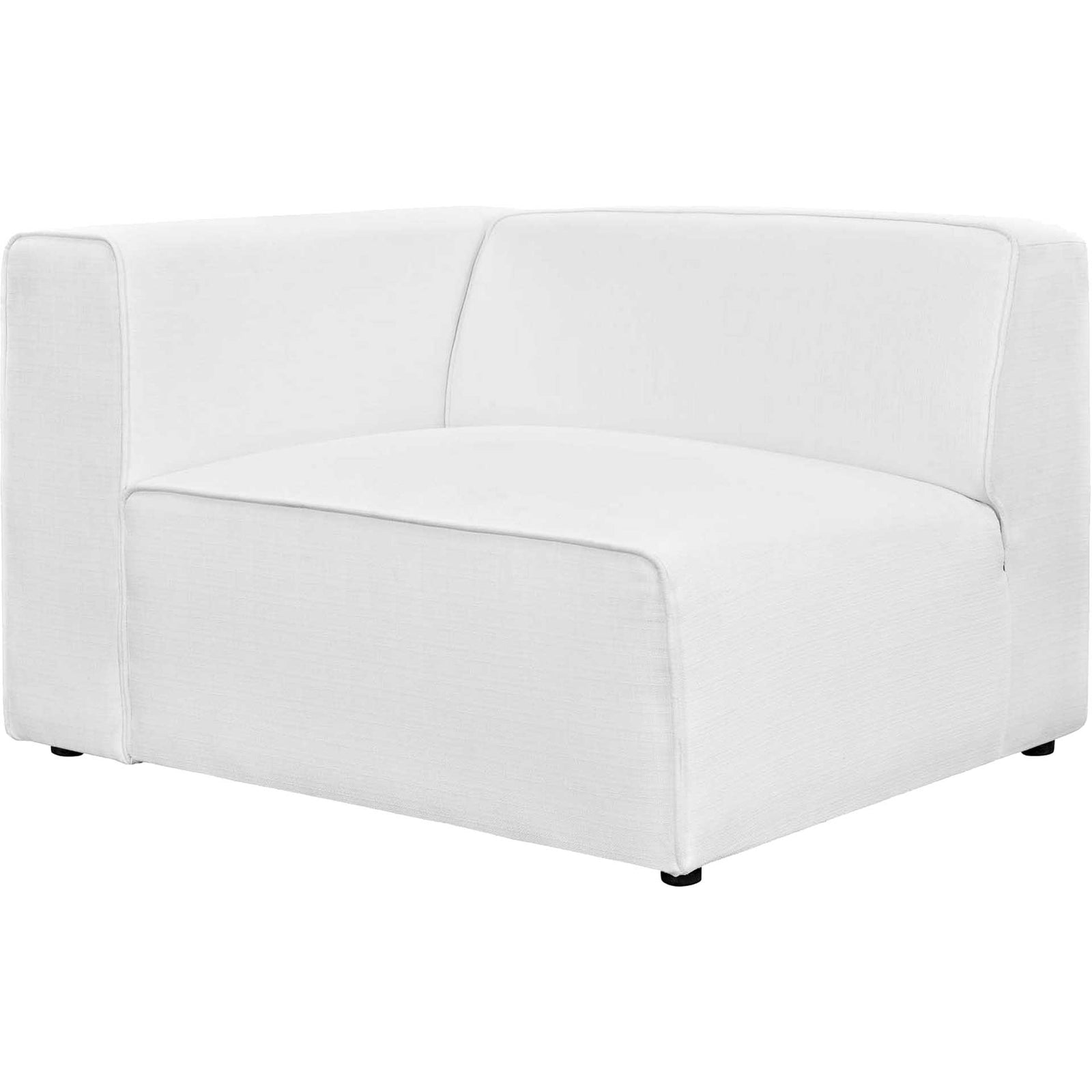 Maisie 7 Piece Corner Sectional Sofa White