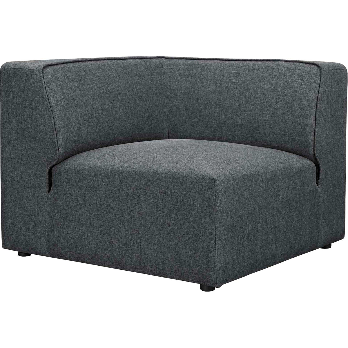 Maisie 5 Piece Armless Corner Sectional Sofa Gray