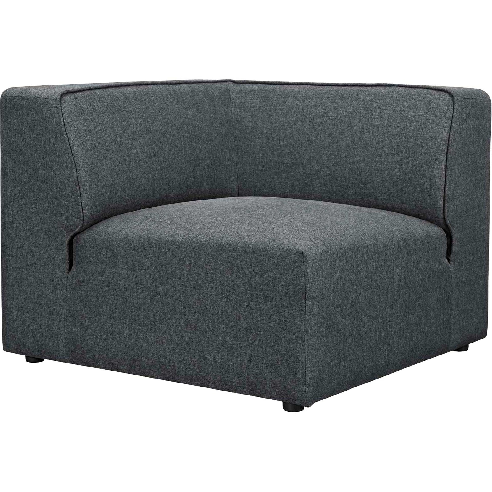 Maisie 5 Piece Armless Corner Sectional Sofa Gray