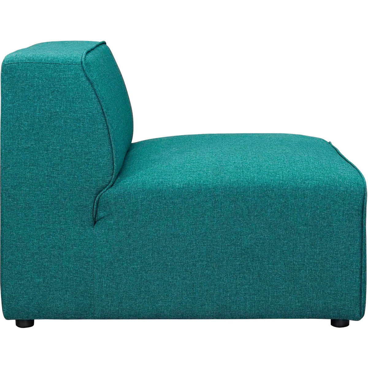 Maisie 7 Piece Armless Corner Sectional Sofa Teal