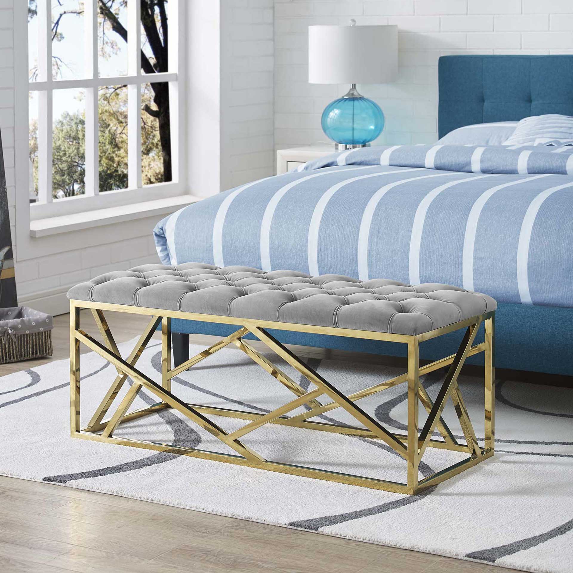 Ismael Bench Gold/Gray