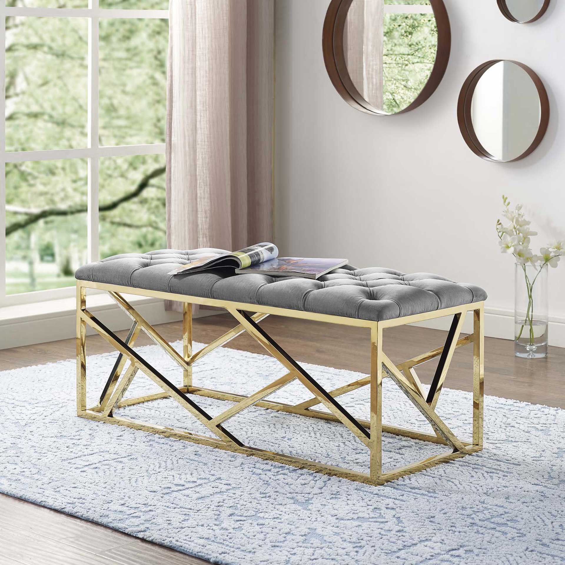 Ismael Bench Gold/Gray