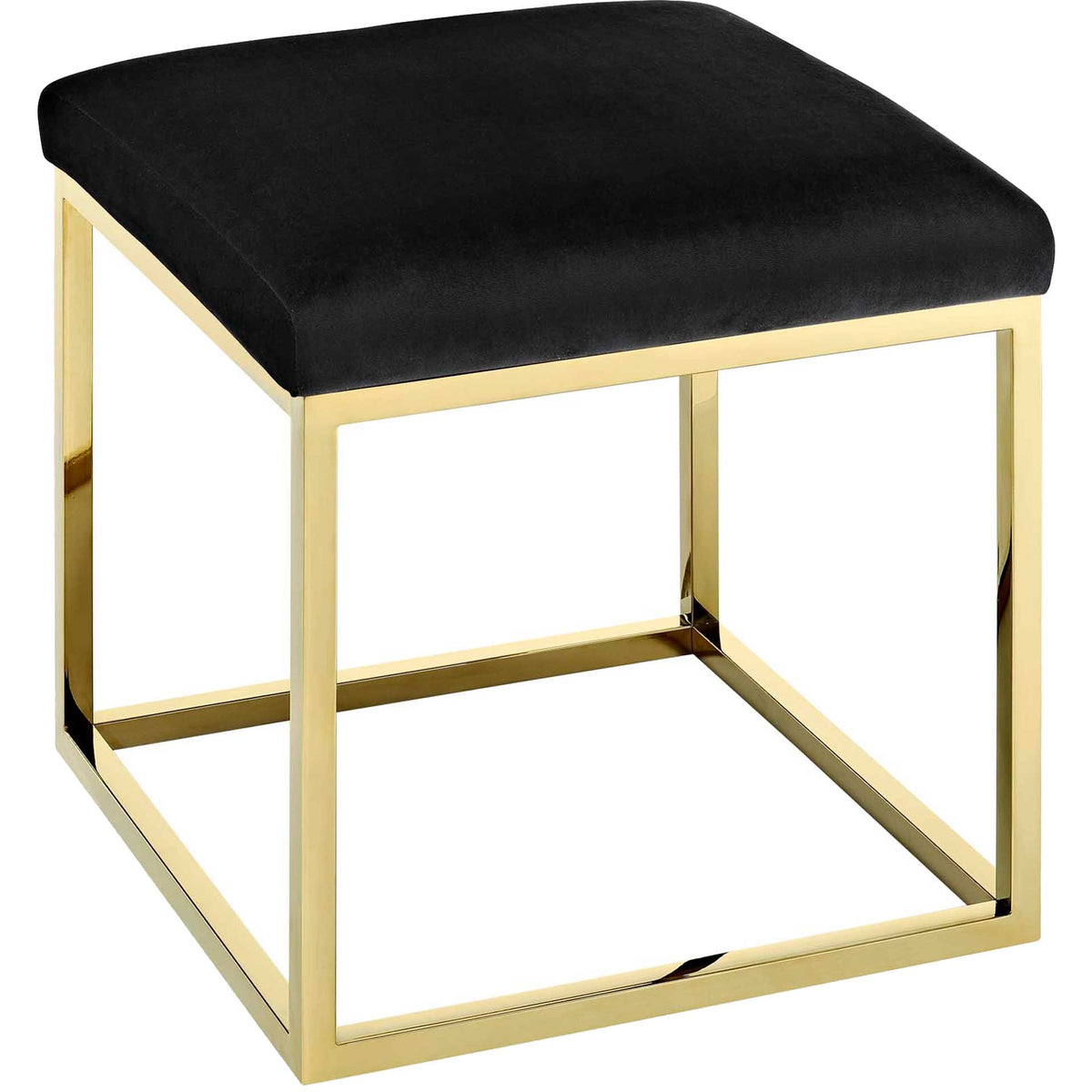 Alden Ottoman Gold/Black